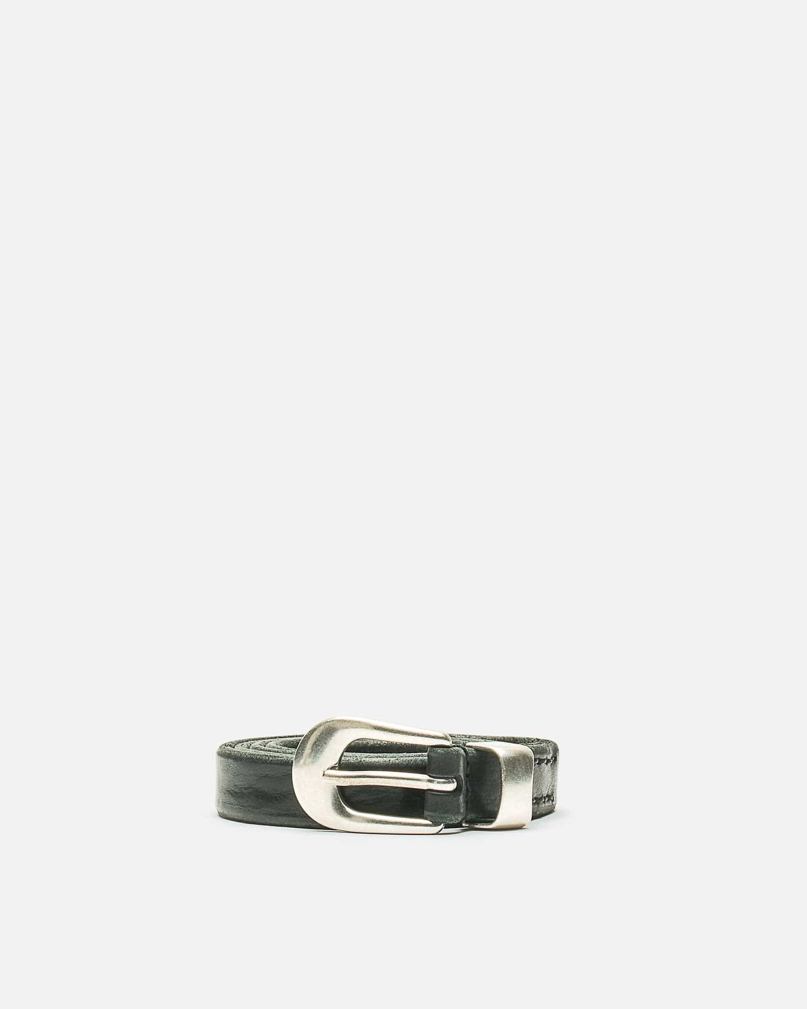 2 CM Belt in Black Leather – SVRN