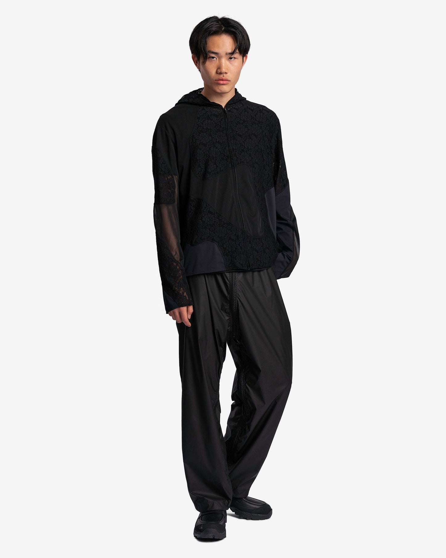 POST ARCHIVE FACTION (P.A.F) Men's Sweatshirts 5.0+ Hoodie Left in Black