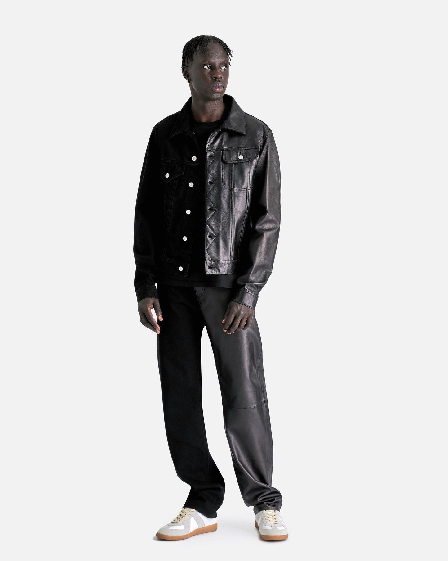 MM6 Maison Margiela Men's Coat 50/50 Sport Jacket in Black