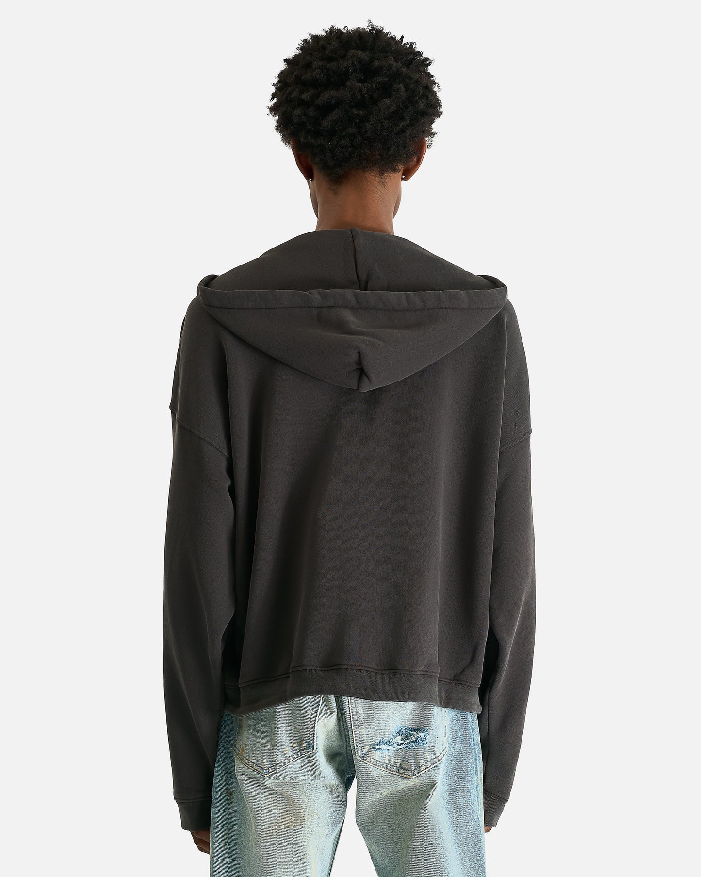 Holy Bible "Assemblage" Baggy Zip Hoodie in Black
