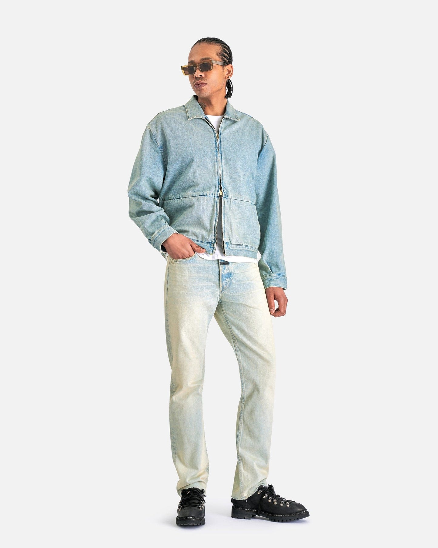 Fear of God Men's Jackets 8th Collection Denim Jacket in Light Indigo