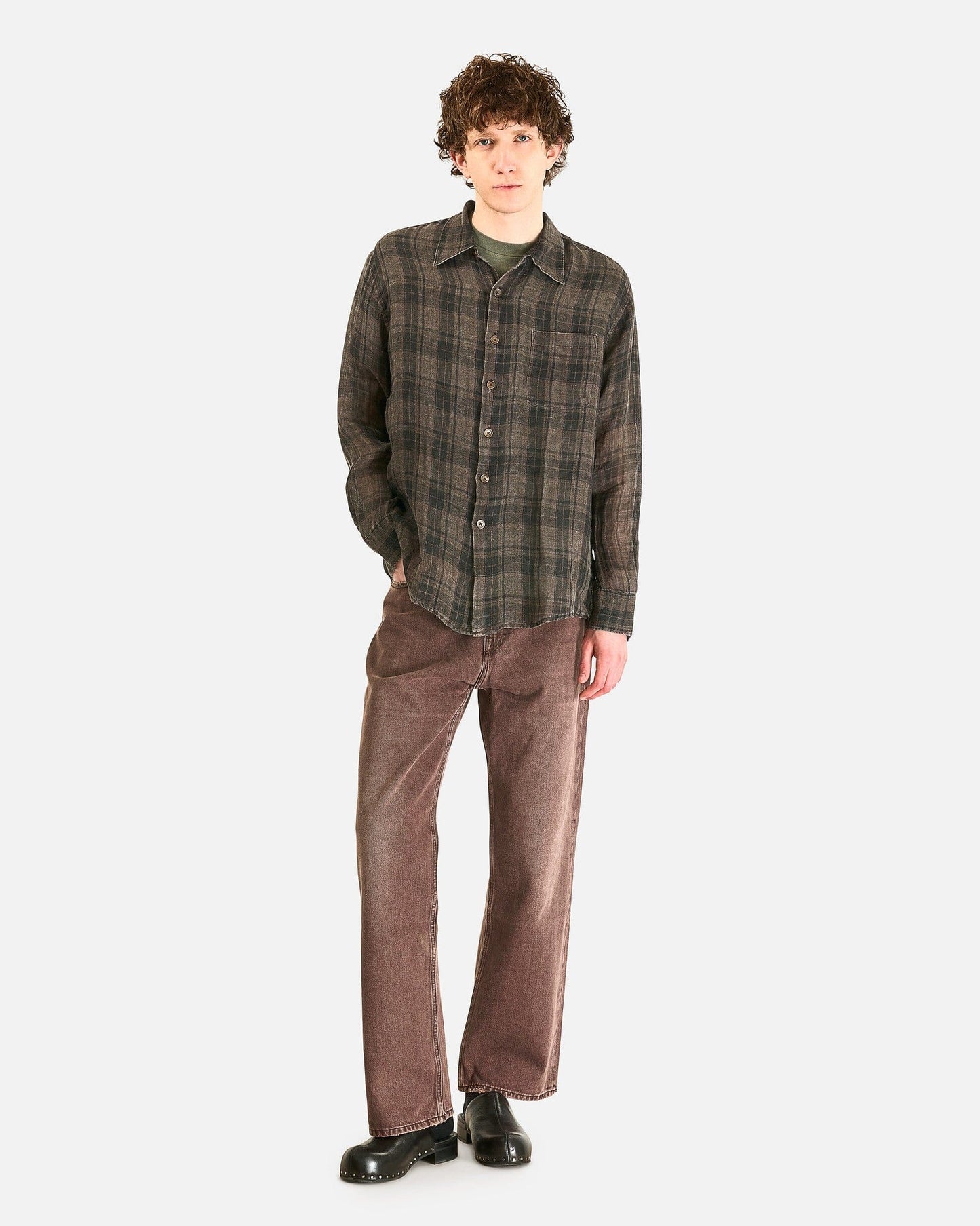 Our Legacy Men's Shirts Above Shirt in Penumbra Check