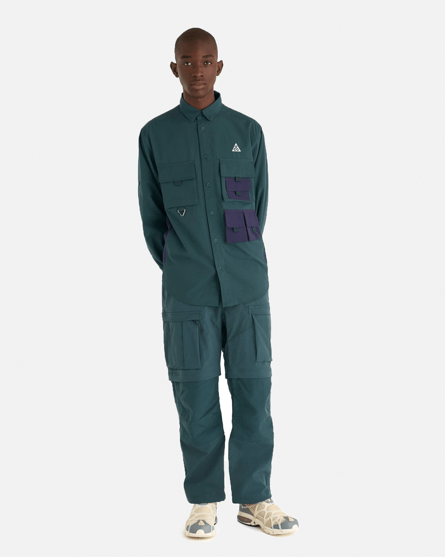 Nike Men's Shirts ACG Dri-FIT UV "Devastation Trail" in Deep Jungle