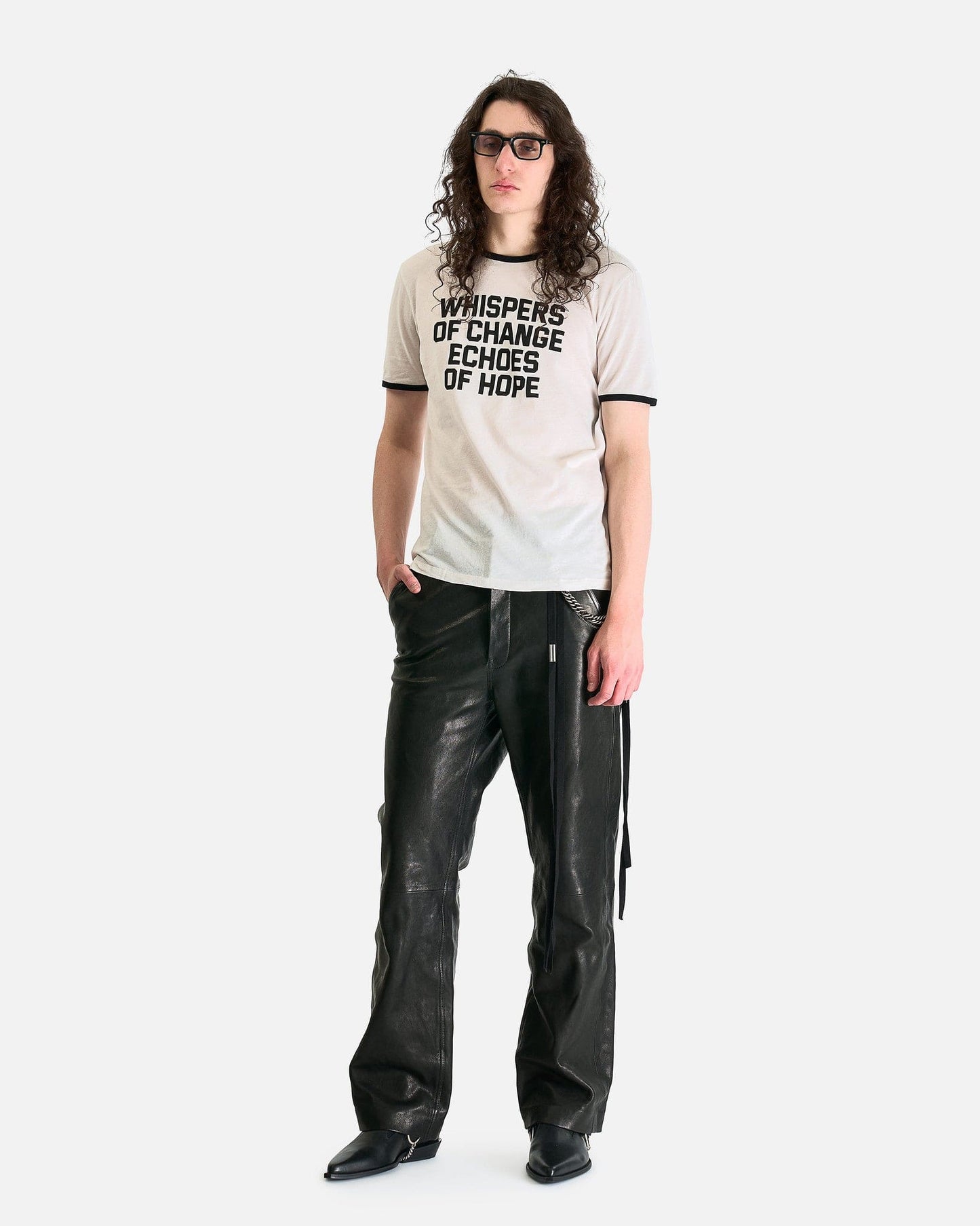 Ann Demeulemeester Men's T-Shirts Aimar Standard T-Shirt in Ivory