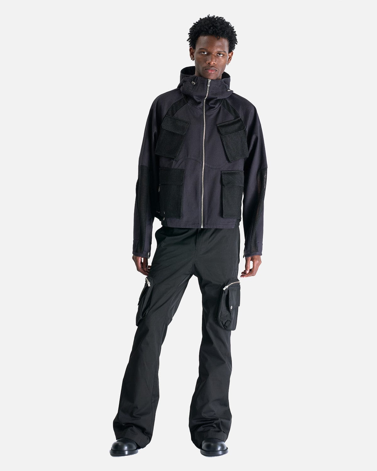 FFFPOSTALSERVICE Men's Jackets Aire Multi Mesh Pocket Jacket in Black