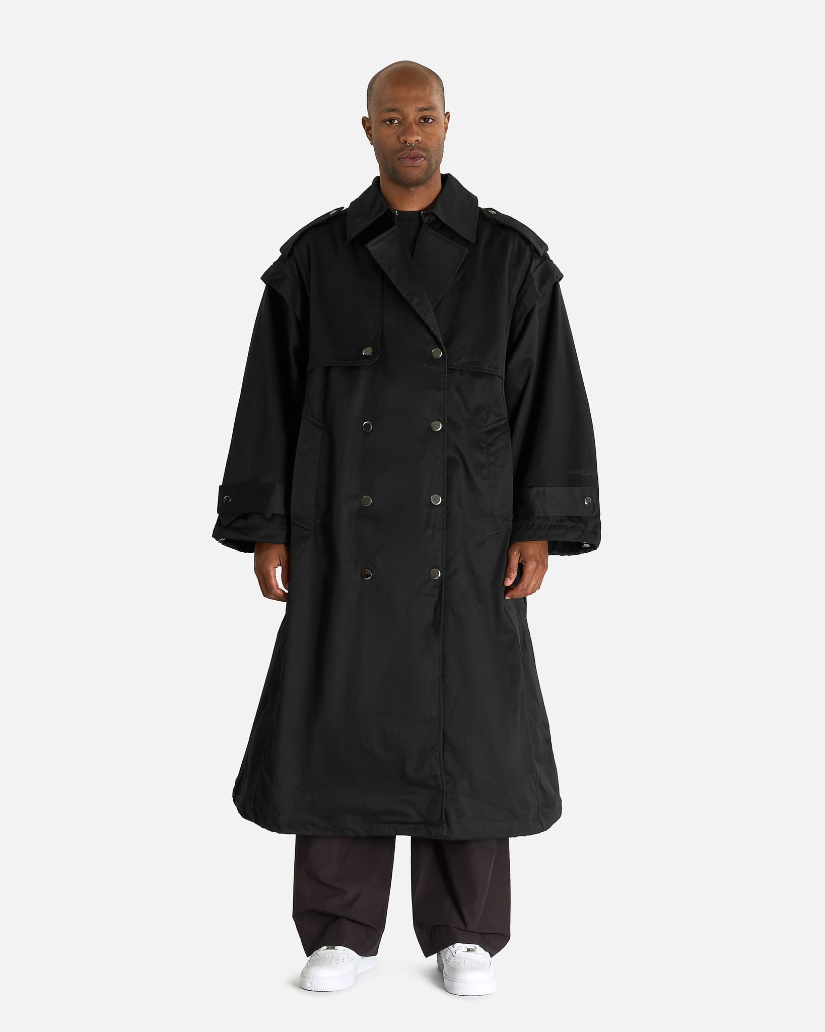 ジャケット・アウター rimark Design trench CT Airreverent Trench Coat in Black – SVRN
