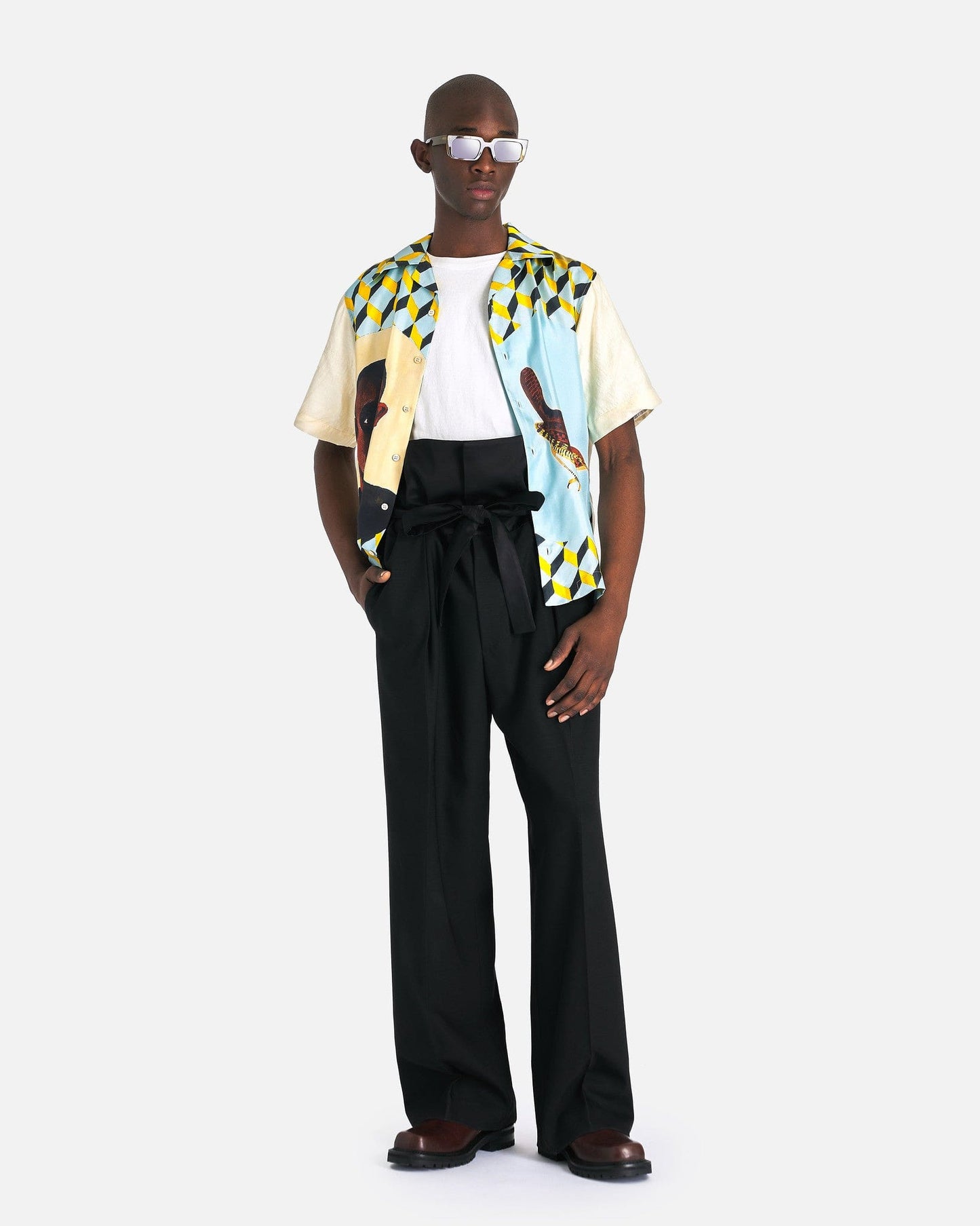 Wales Bonner Men's Pants Andre Trousers in Black
