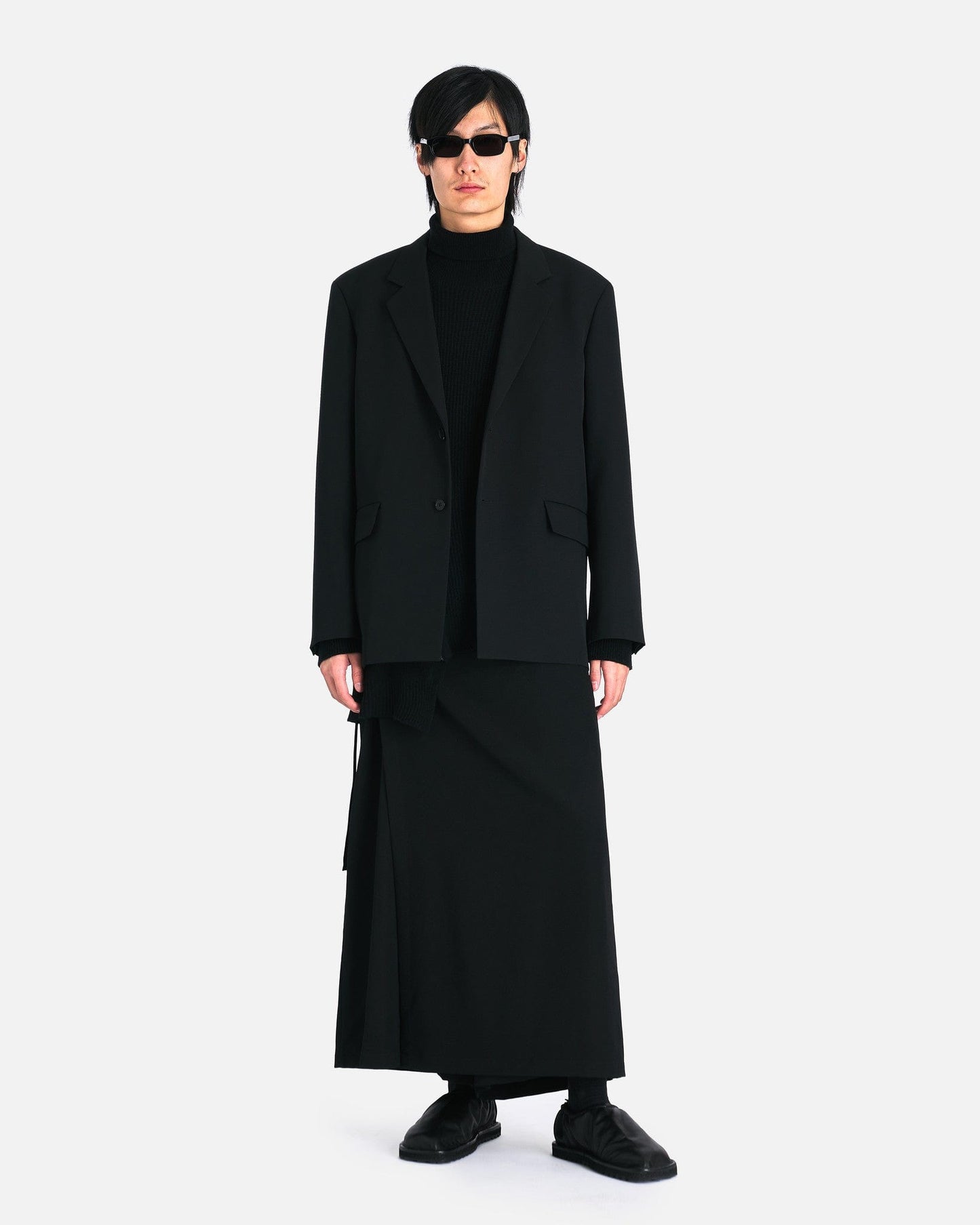 Yohji Yamamoto Pour Homme Men's Pants Army Gabardine Wrap Pants S in Black