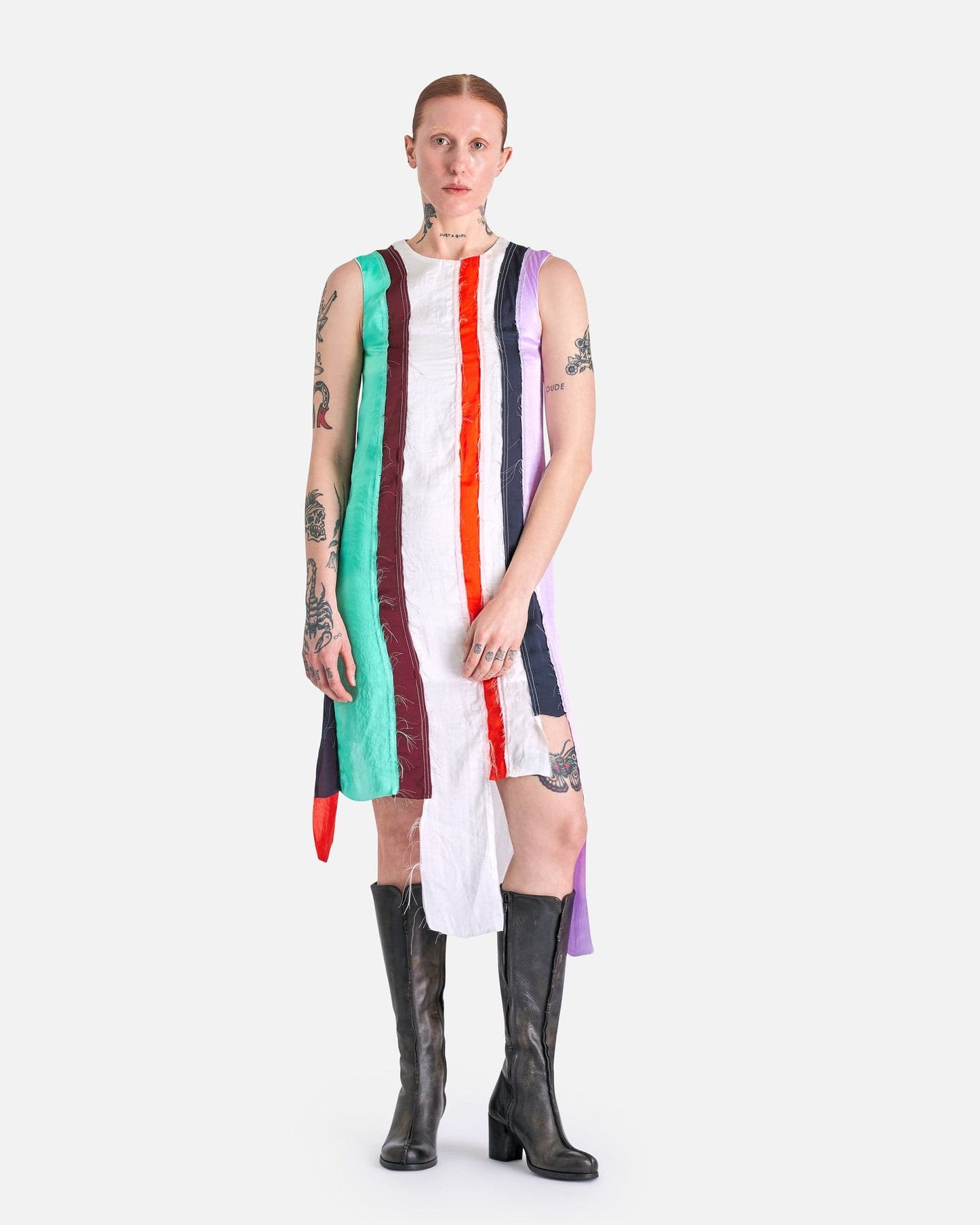 Edward Cuming Women Dresses Asymetric Mini Dress in Multi