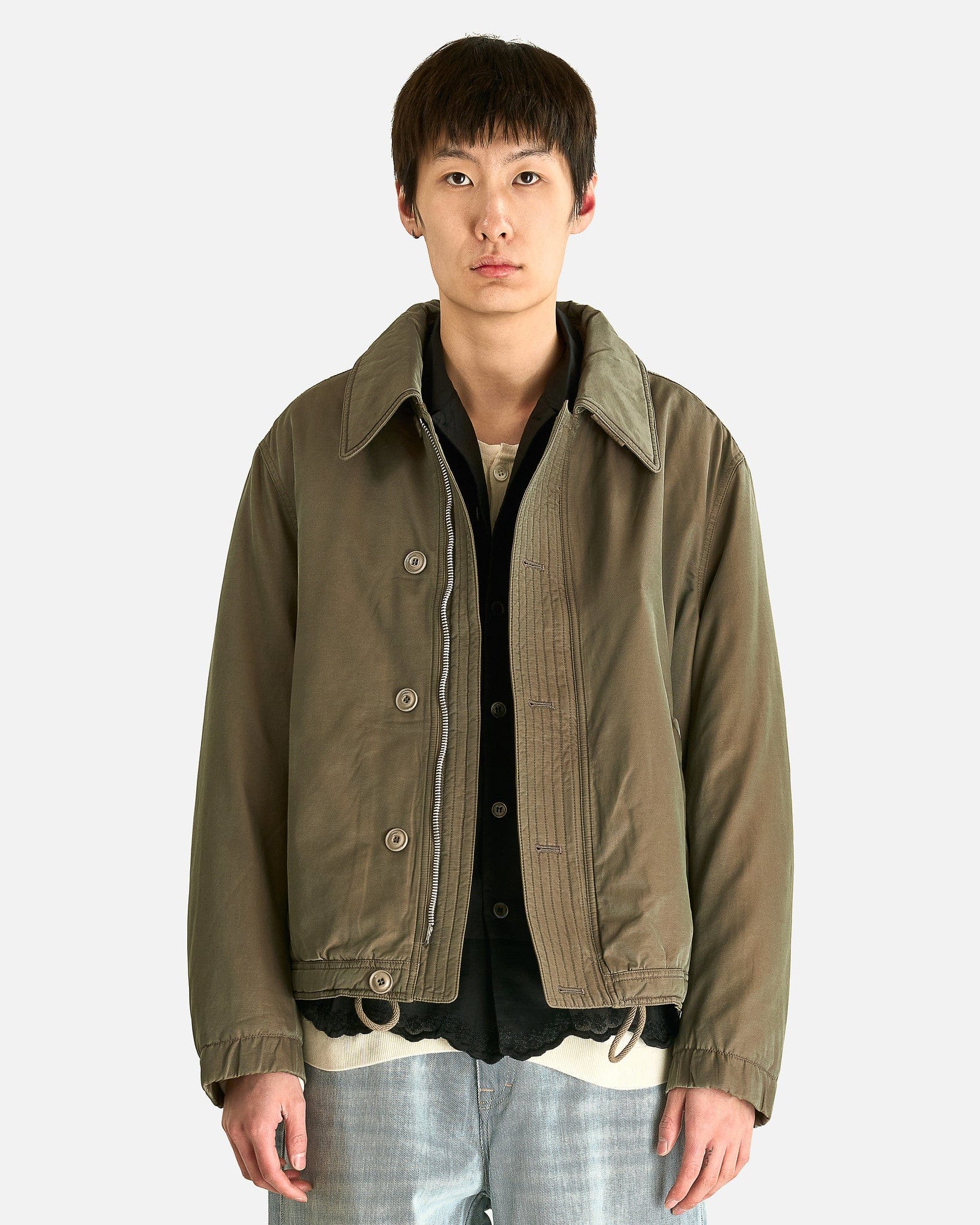 Auto Jacket in Taupe – SVRN Auto Jacket in Taupe – SVRN