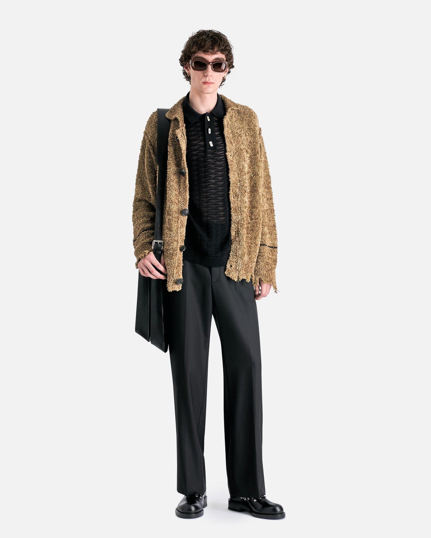 NAMACHEKO Men Sweaters Axån Cardigan in Olive