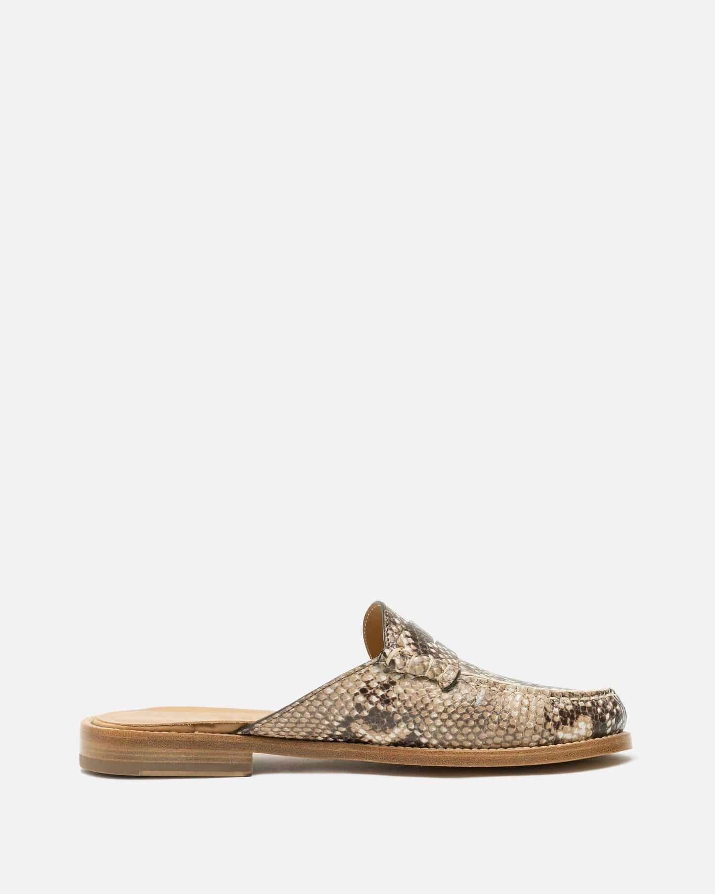 Rhude Men's Shoes Backless Snakeskin Loafer in Snake