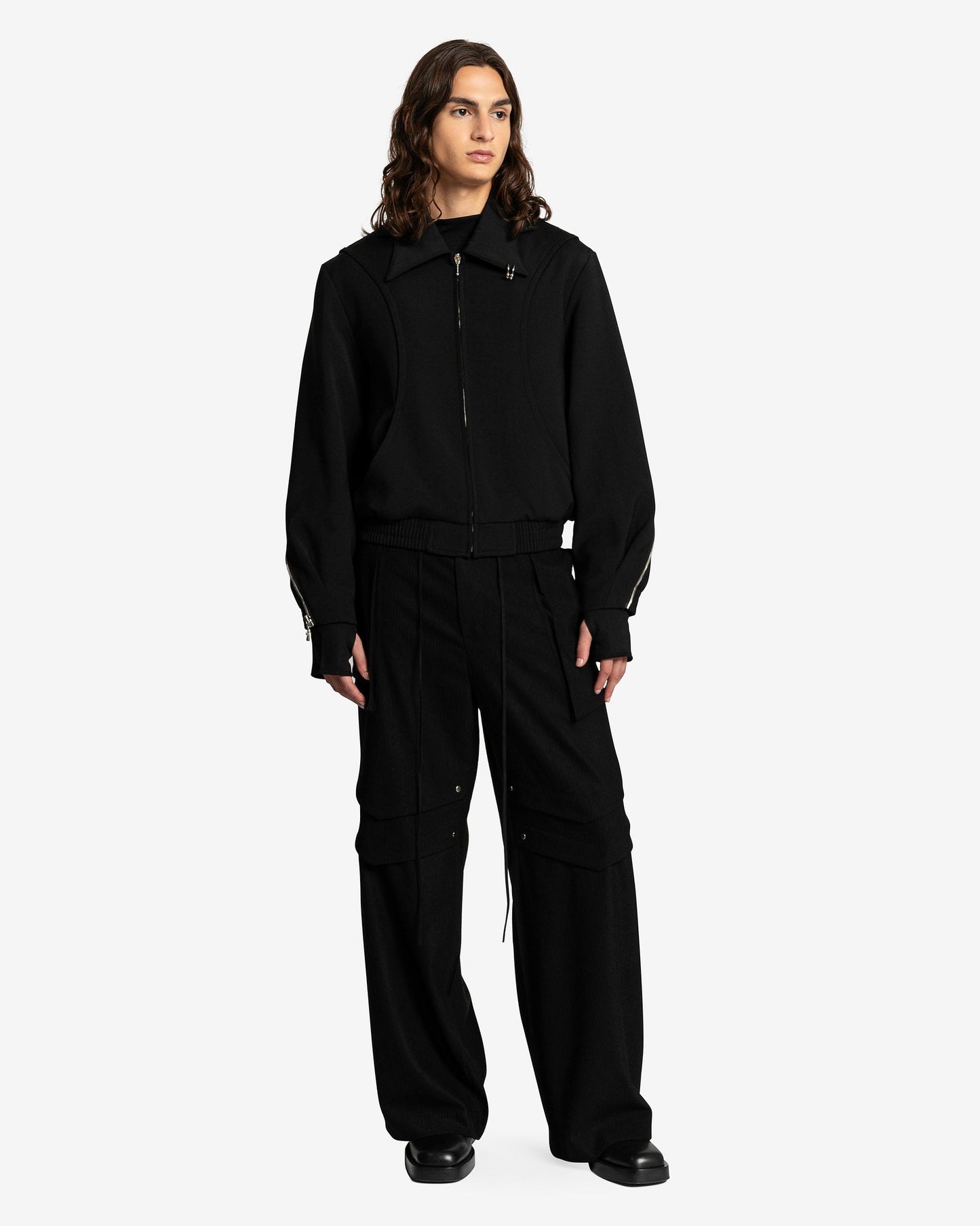 CMMAWEAR Men's Jackets Batwing Piercing Jacket in Black