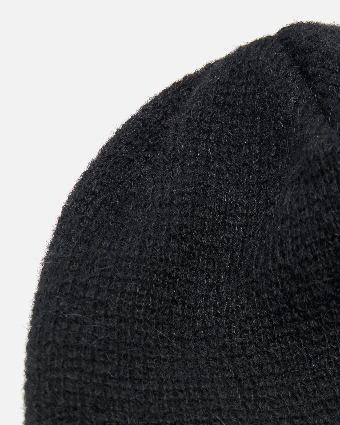 Our Legacy Men's Hats OS Beanie in Black Fuzzy Alpaca