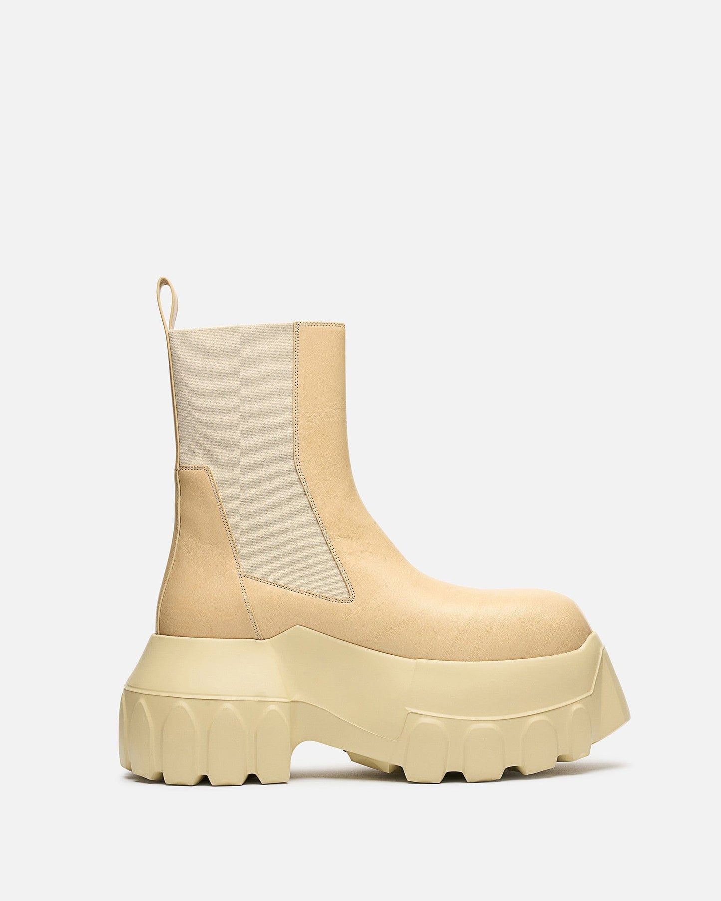 Rick Owens Men's Boots Beatle Mega Tractor in Parchment