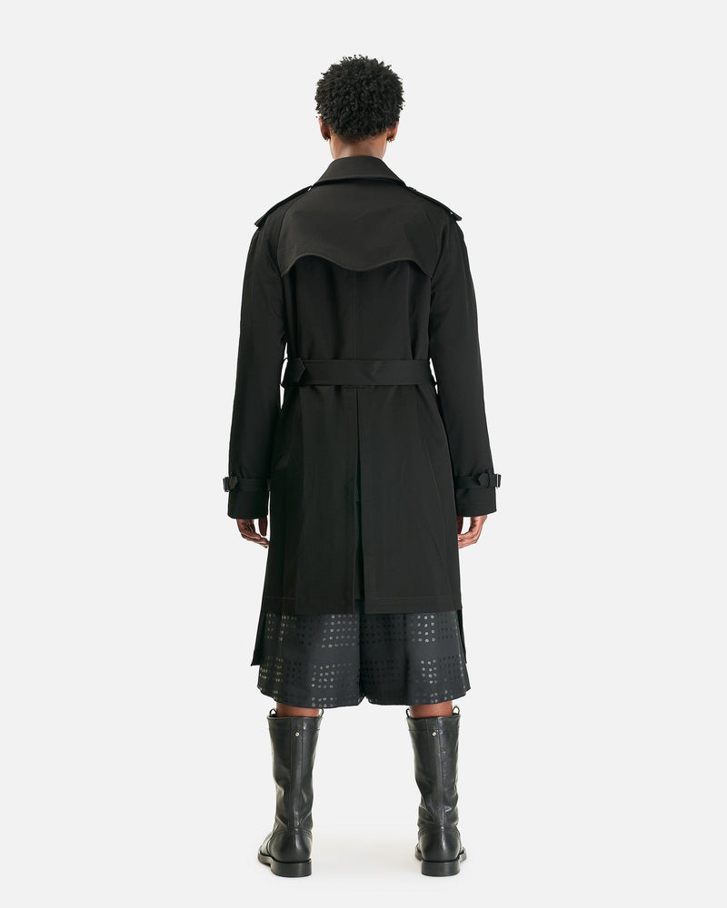 BLACK Comme des Garçons Men's Coat 06 Belted Coat in Black