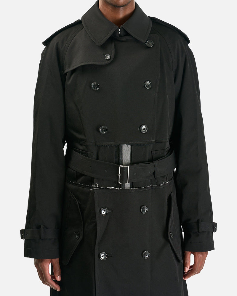 BLACK Comme des Garçons Men's Coat 06 Belted Coat in Black