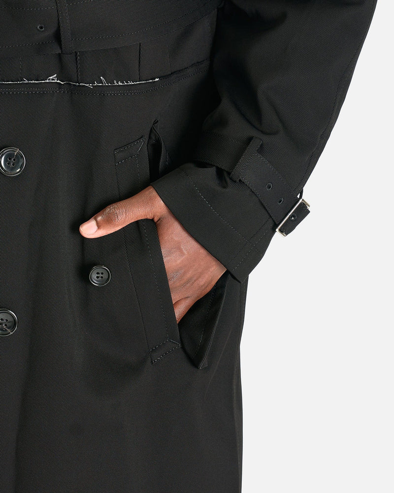 BLACK Comme des Garçons Men's Coat 06 Belted Coat in Black