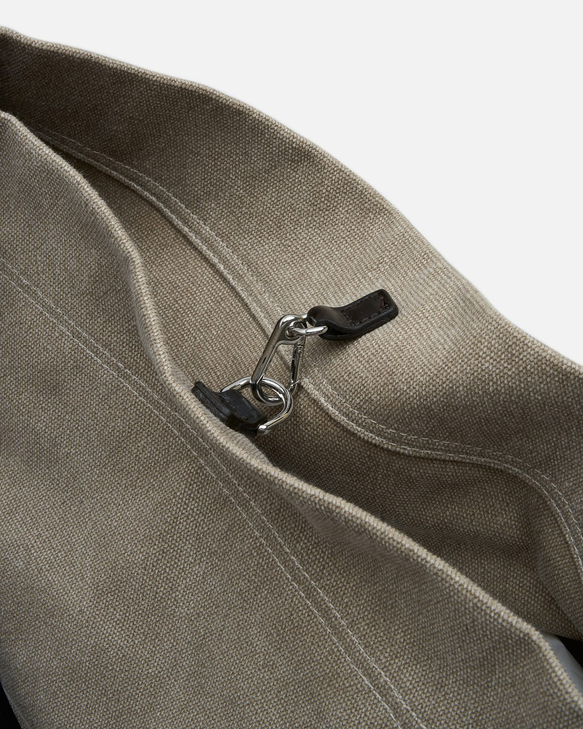 LEMAIRE Men's Bags OS Belted Tote Bag in Dark Linen