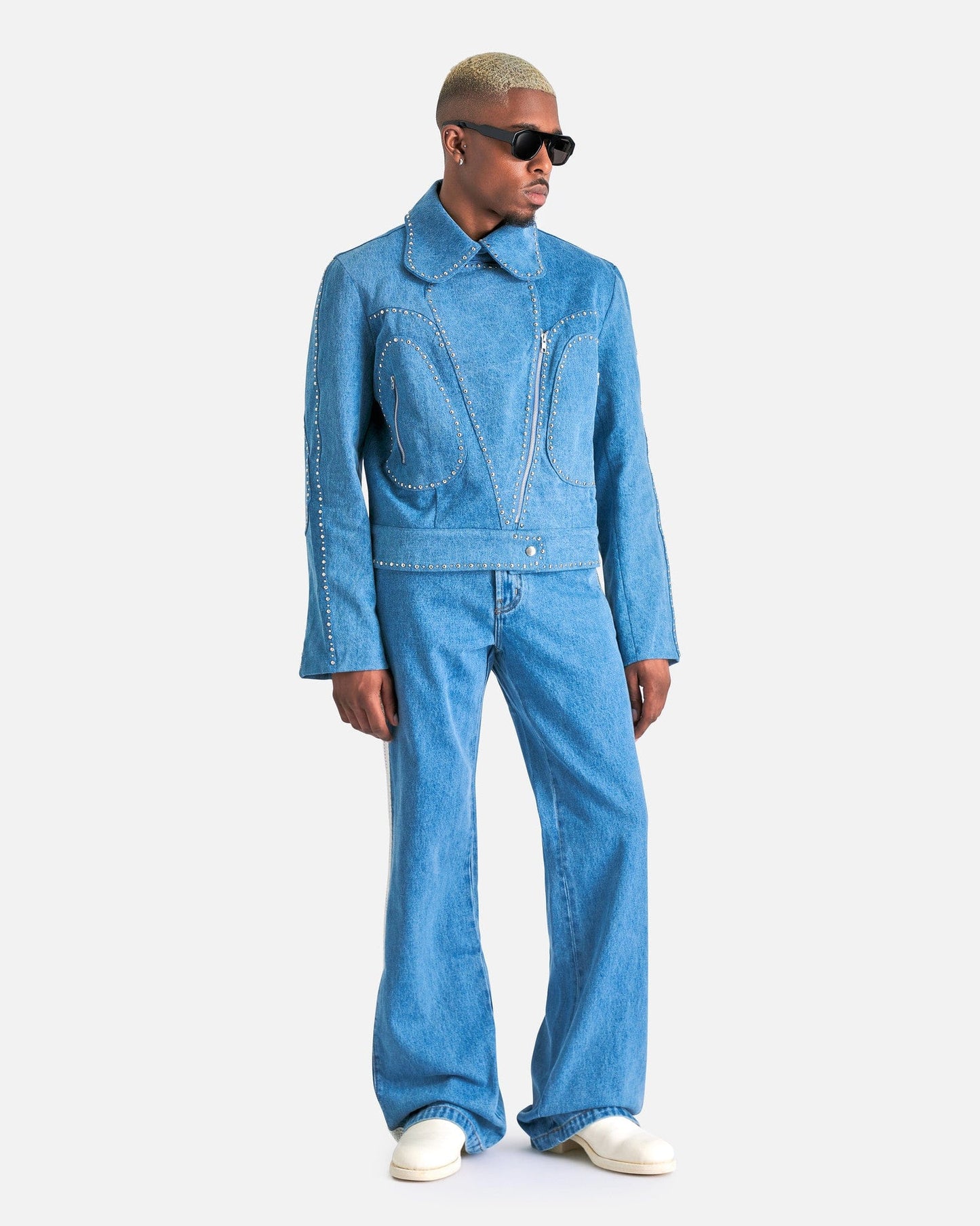 Wales Bonner Men's Jackets Blues Jacket in Light Blue