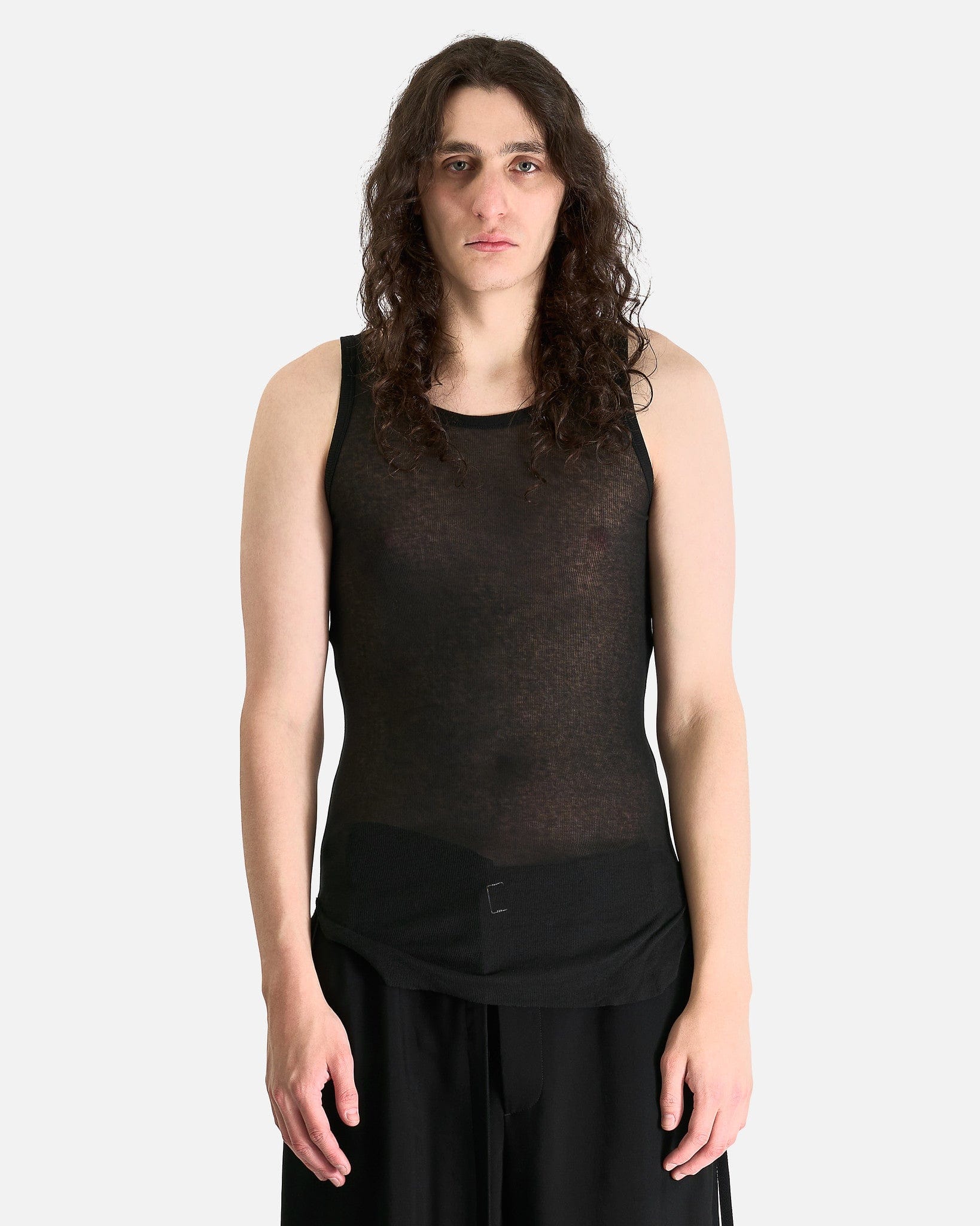 Boris Wrinkled Crop Tank Top in Black – SVRN