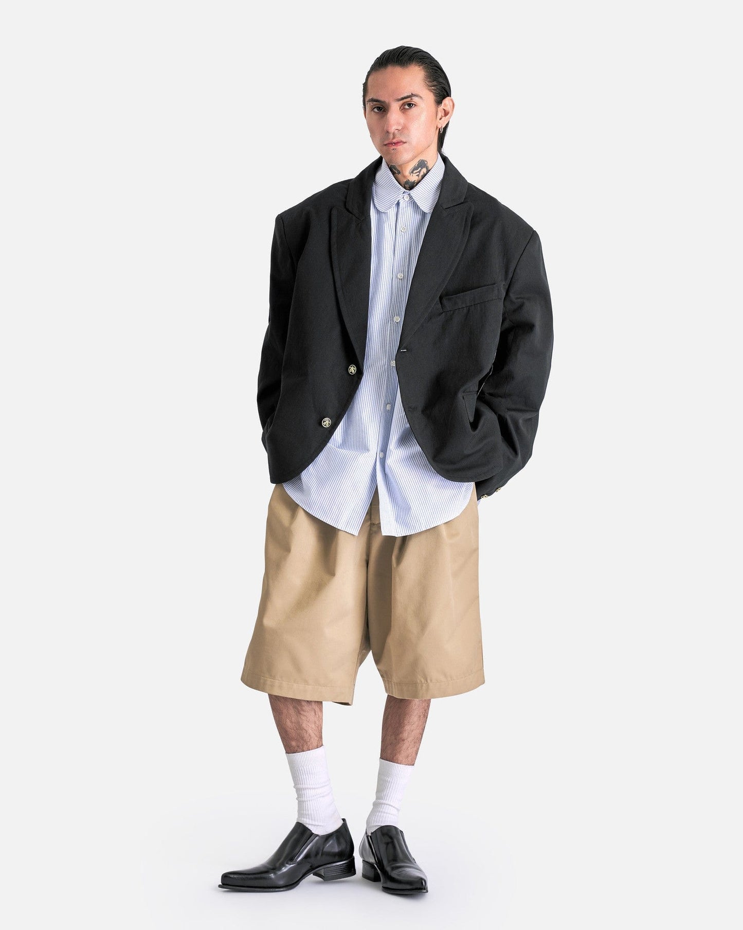 Willy Chavarria Men's Shorts Borracho Shorts in Khaki