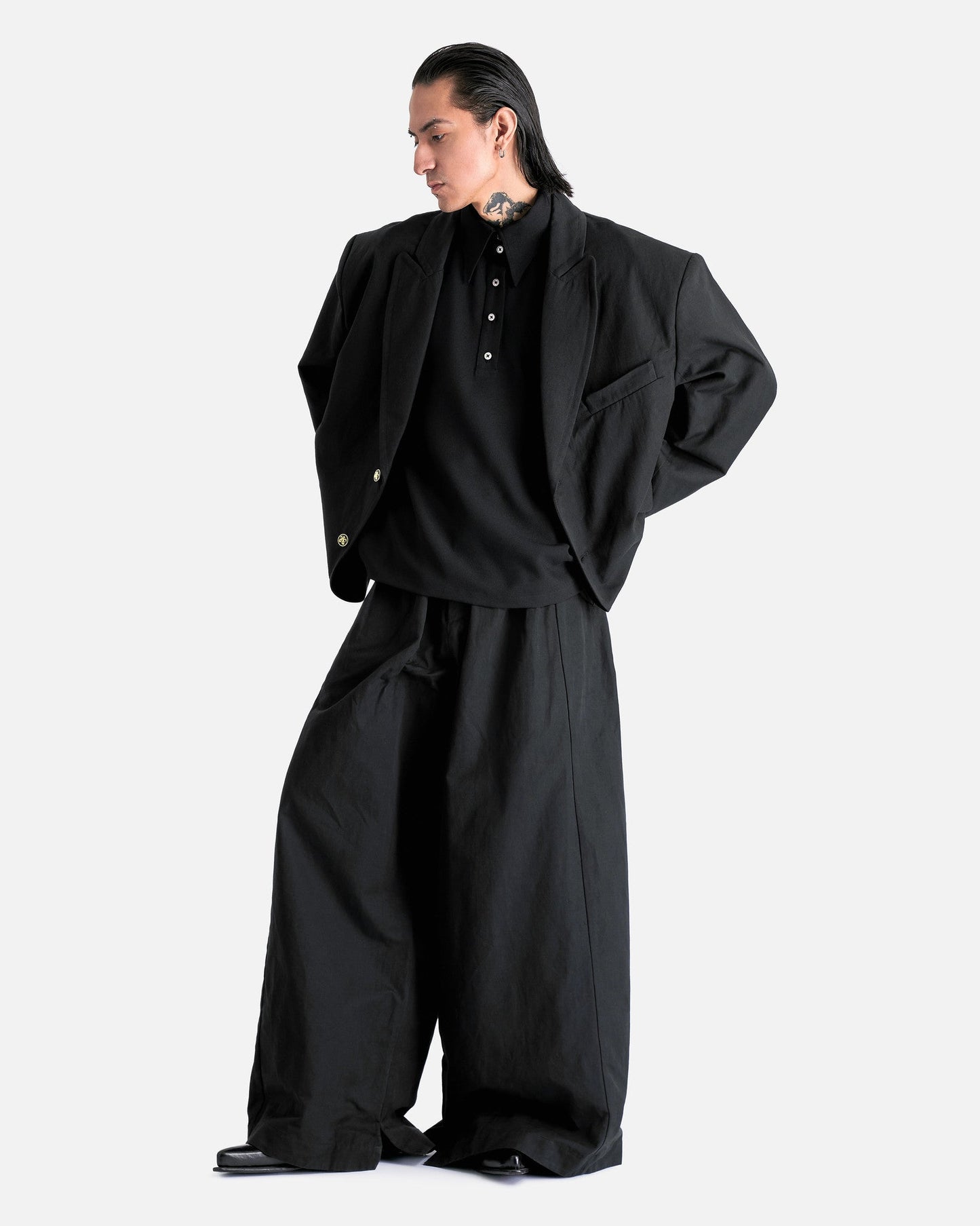 Willy Chavarria Men's Jackets Box Cutter Jacket in Black
