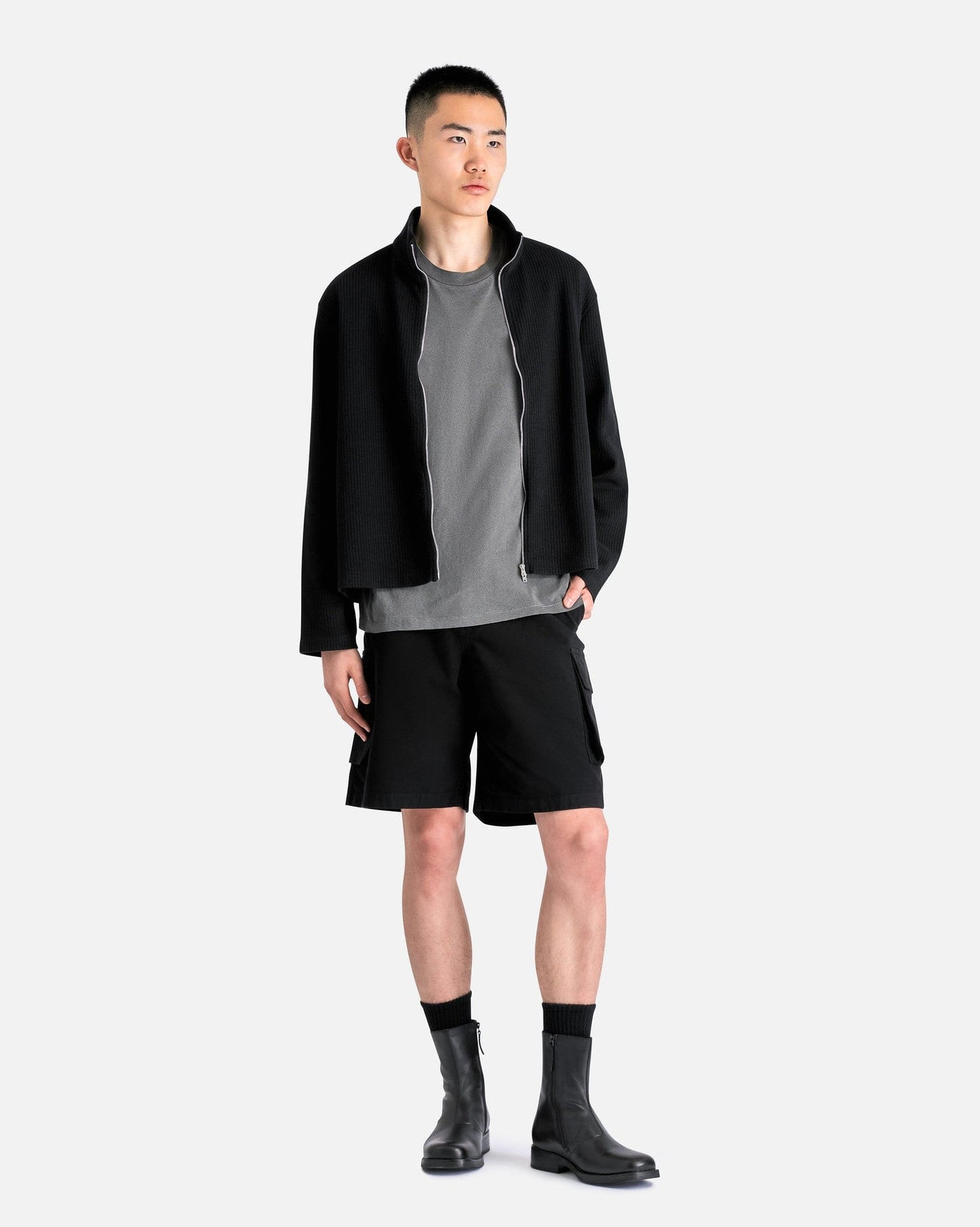 Our Legacy Men's T-Shirts Box T-Shirt in Worn Black