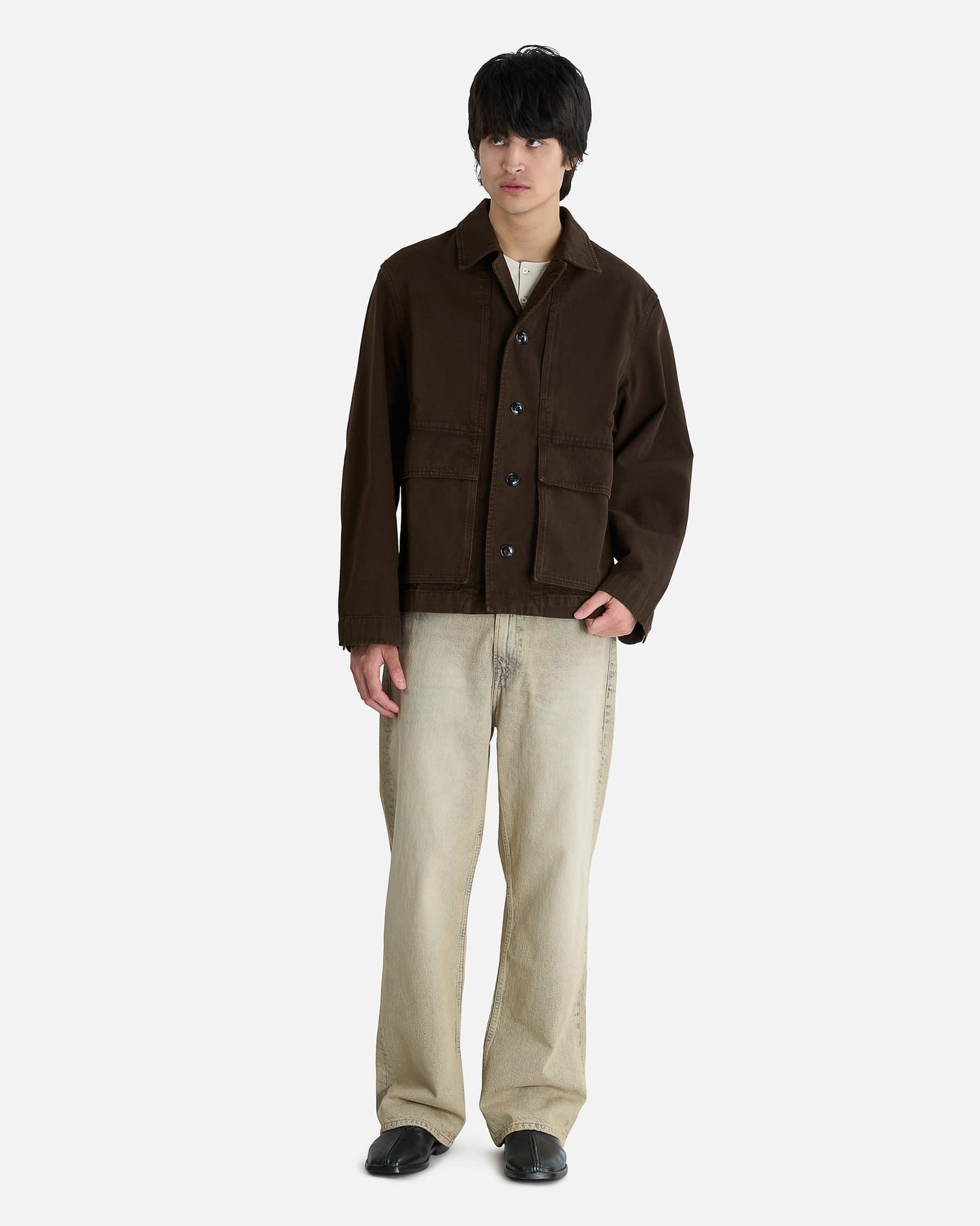 LEMAIRE Men's Jackets Boxy Jacket in Ristretto