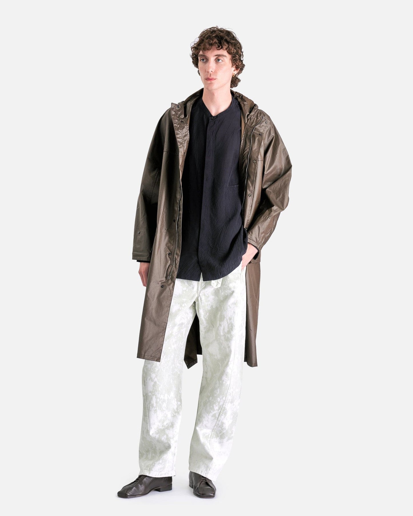 LEMAIRE Men's Shirts Boxy Shirt in Dark Navy