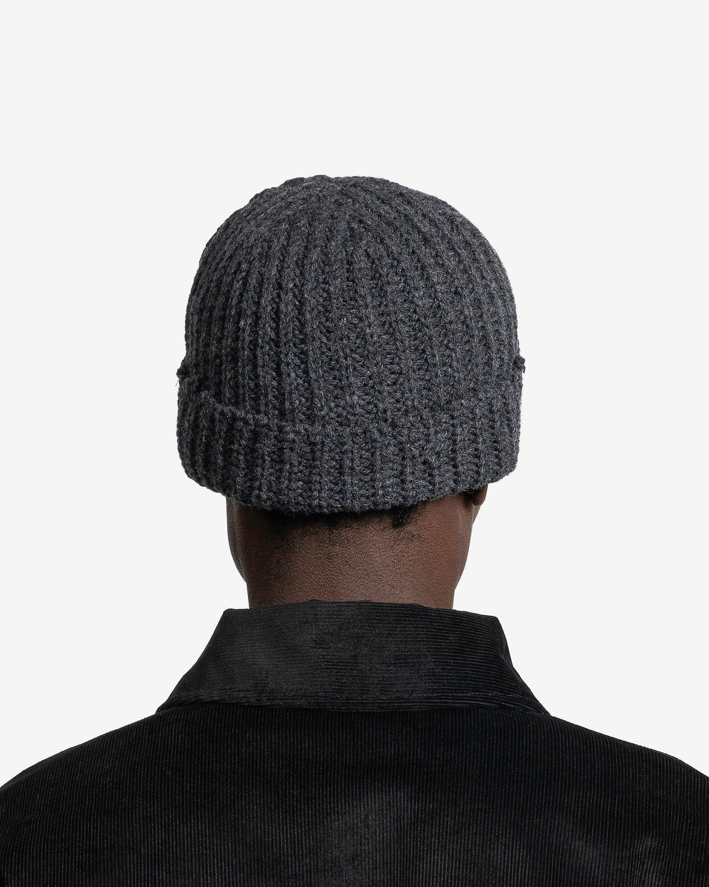 Marni Men's Hats Broken Fisherman Beanie in Dark Grey