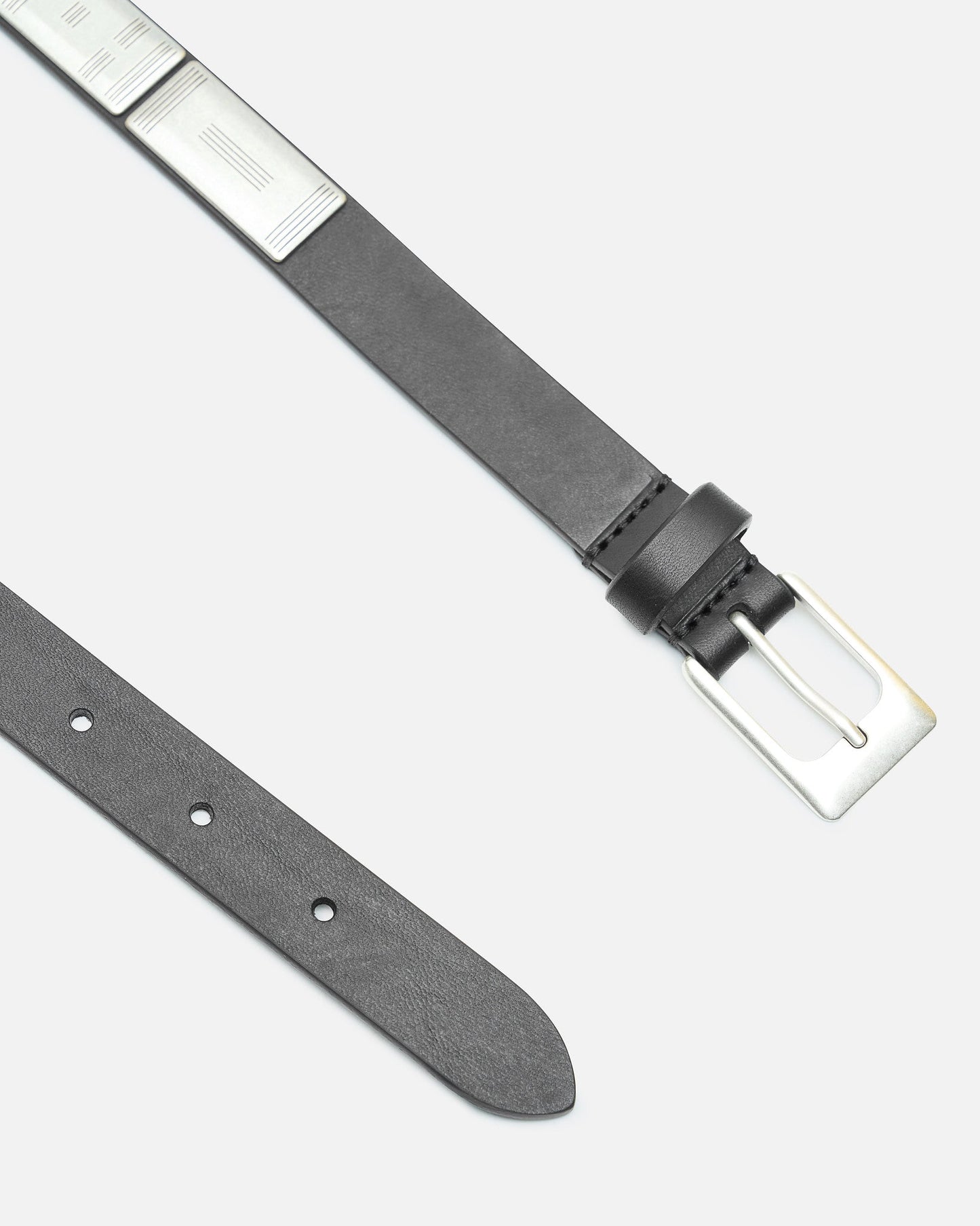 LEMAIRE Leather Goods Buffalo Studs Belt 20 in Black