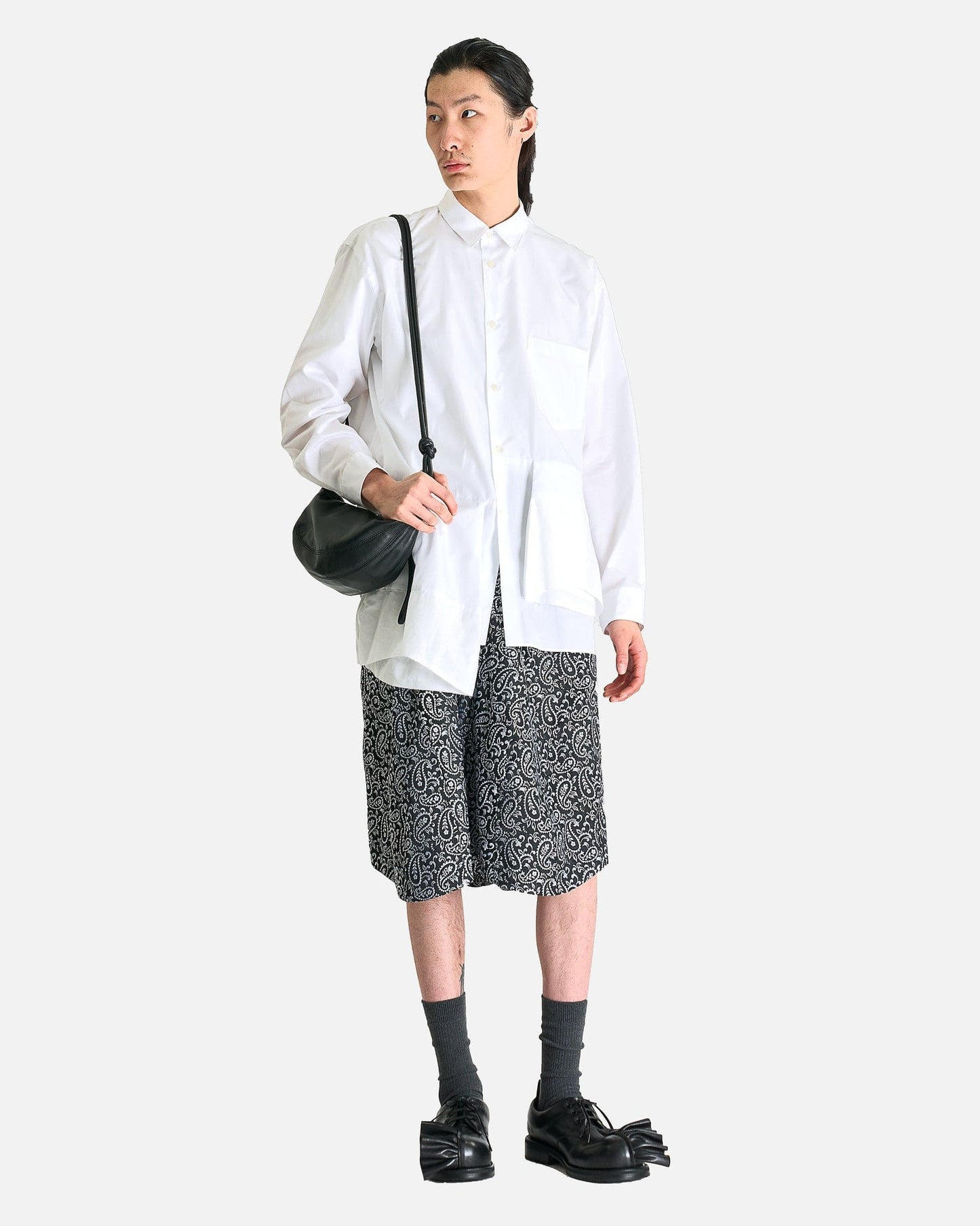 Comme des Garcons HOMME PLUS Men's Shirts Button Up Long Sleeve in White