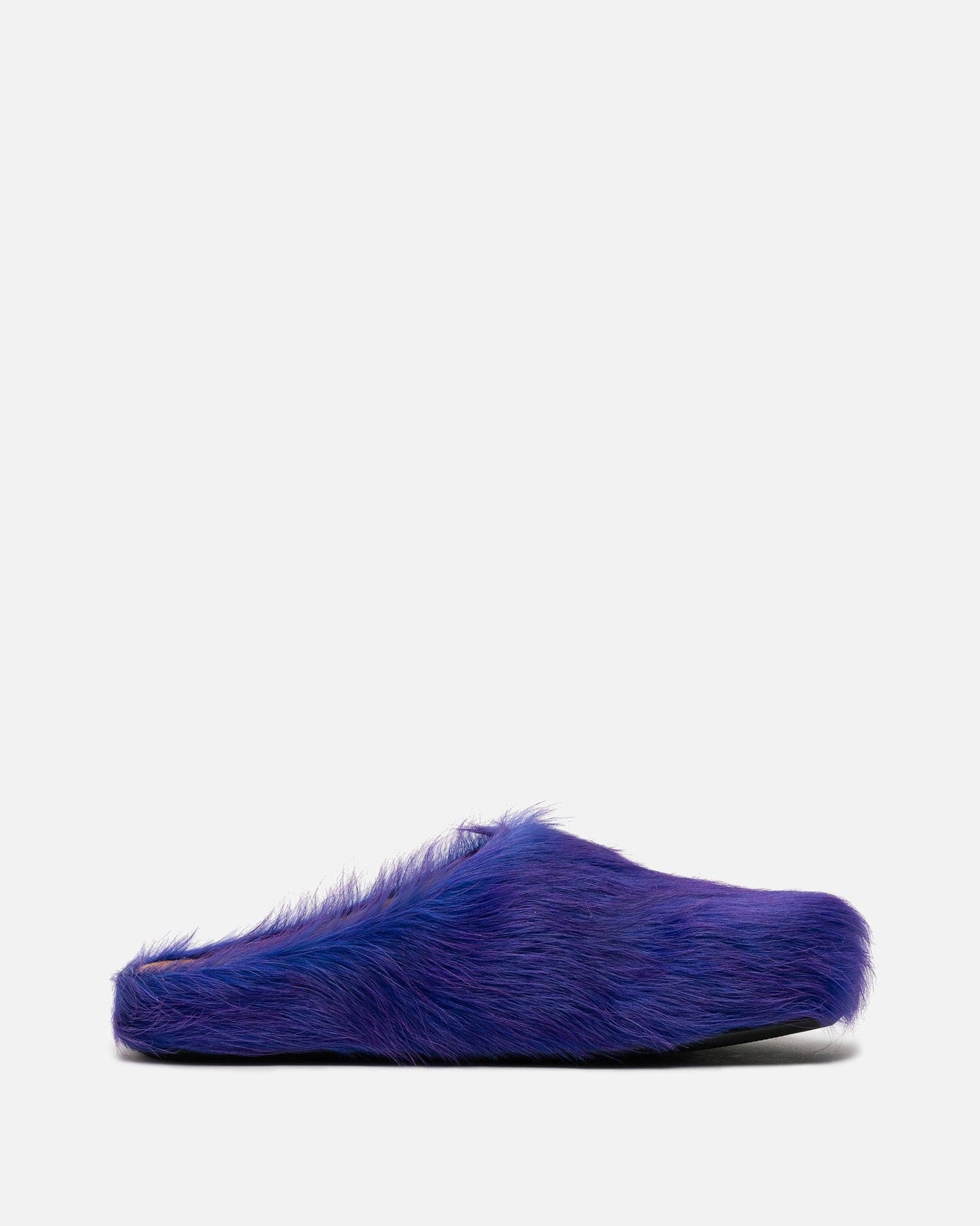 Marni Men's Shoes Calf-Hair Sabot in Purple
