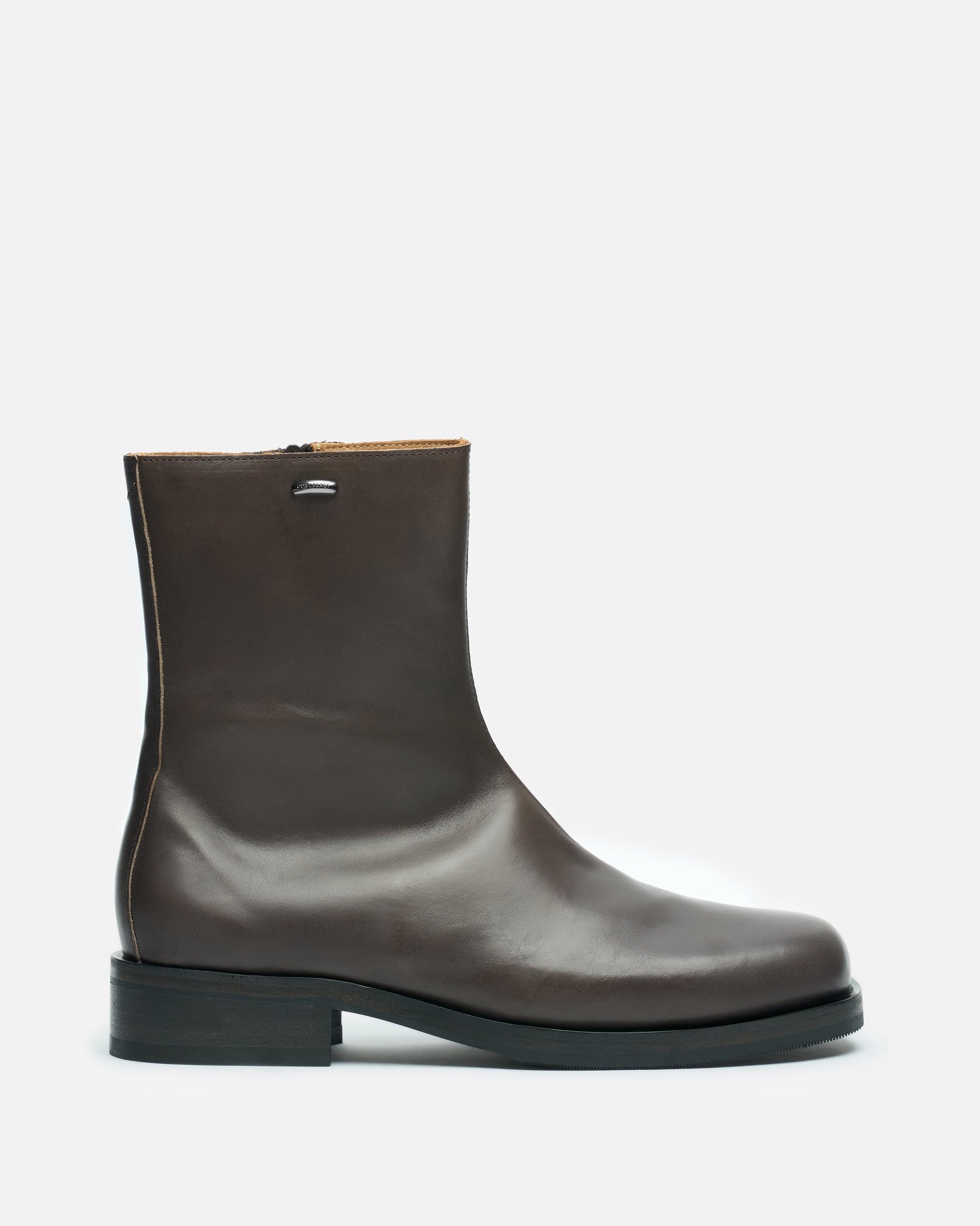 HIGH ENGINE BOOT / BLACK TENSILE CATTLE HIDE
