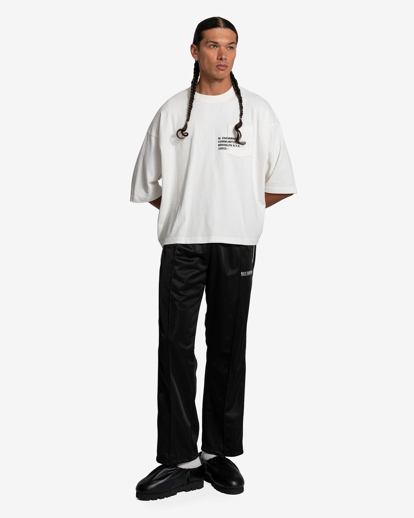 Willy Chavarria Men's T-Shirts Car Wash T-Shirt in Bright White