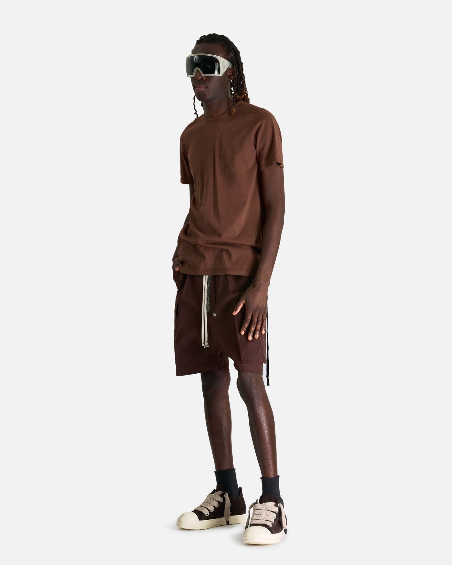 Rick Owens Men's Shorts Cargobela Shorts in Mahogany