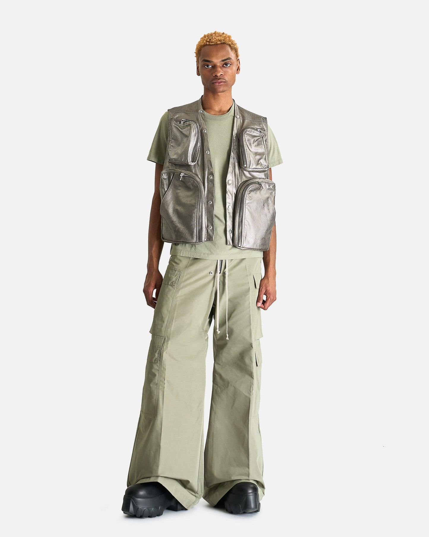 Rick Owens Men's Pants Cargobelas in Celadon