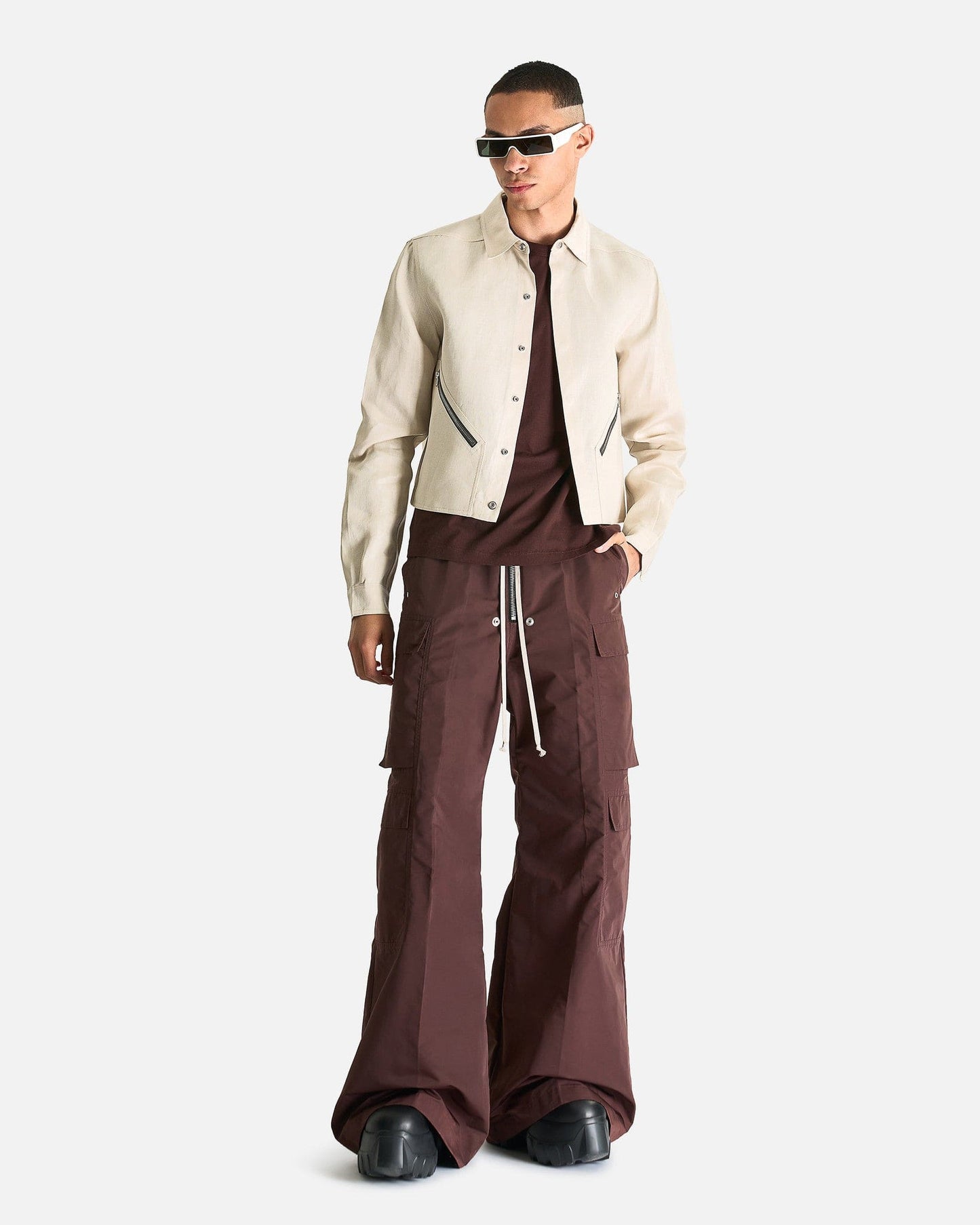 Rick Owens Men's Pants Cargobelas in Mahogany