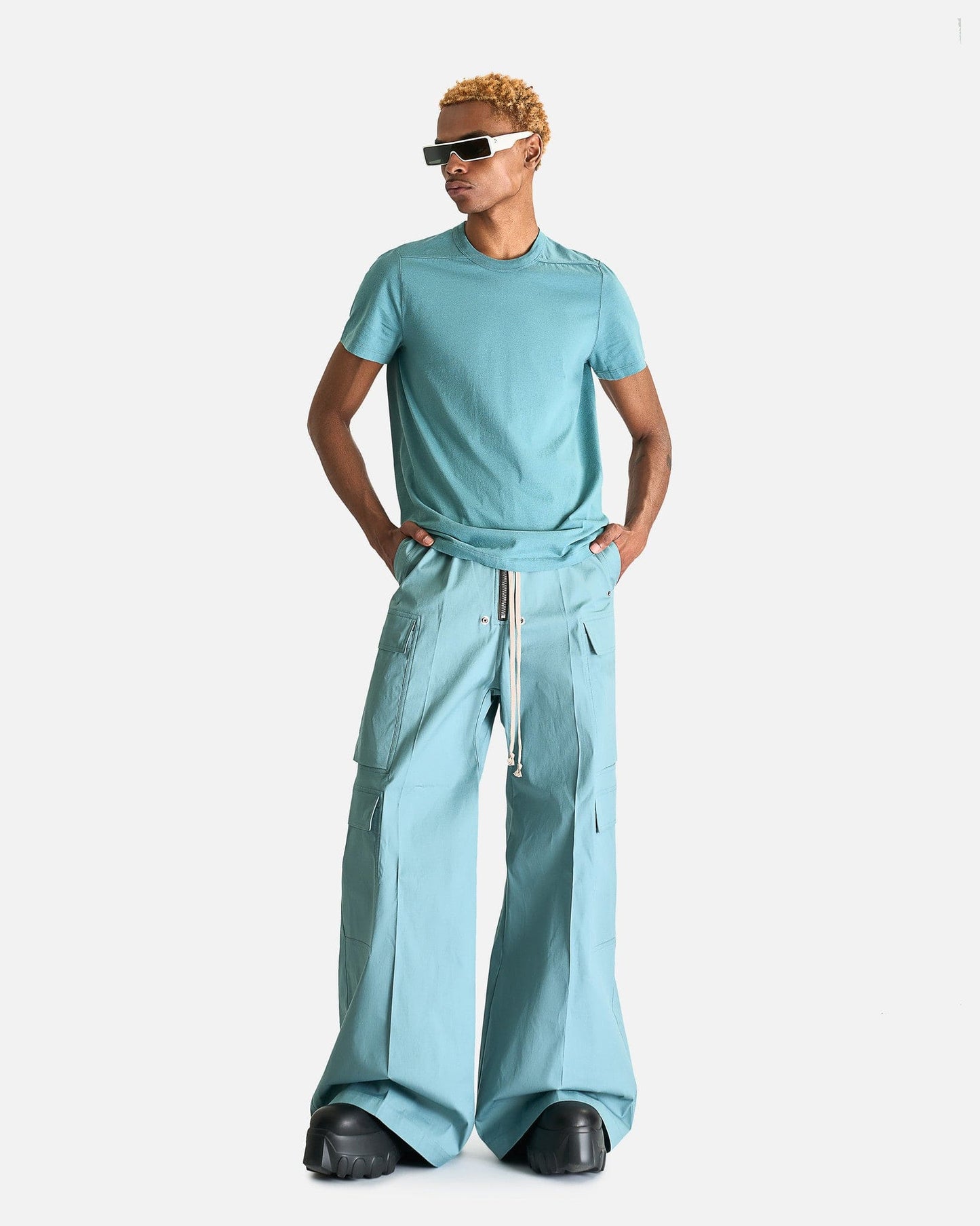 Rick Owens Men's Pants Cargobelas in Mouthwash