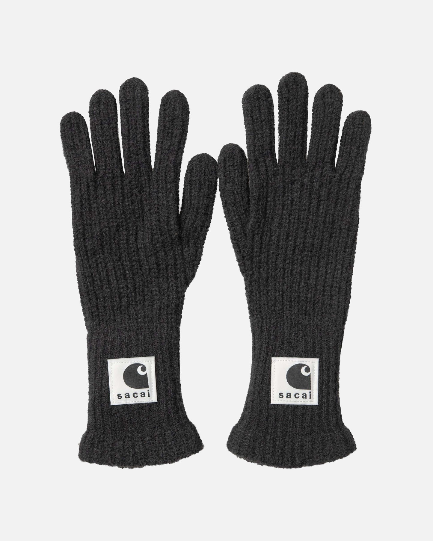 Sacai Men's Gloves OS Carhartt WIP Wool Knit Gloves in Black