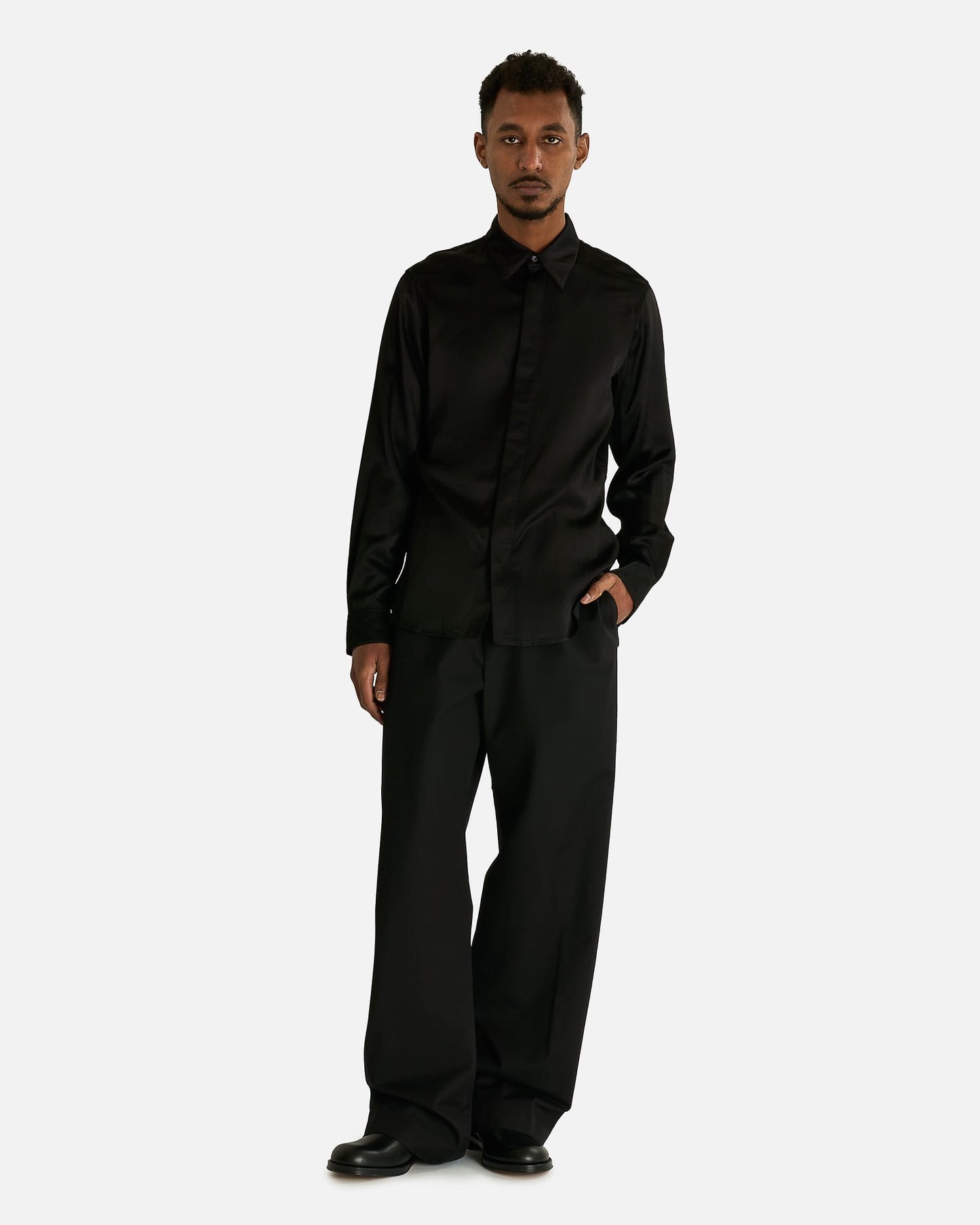 Dries Van Noten Men's Shirts Carvies Shirt in Black