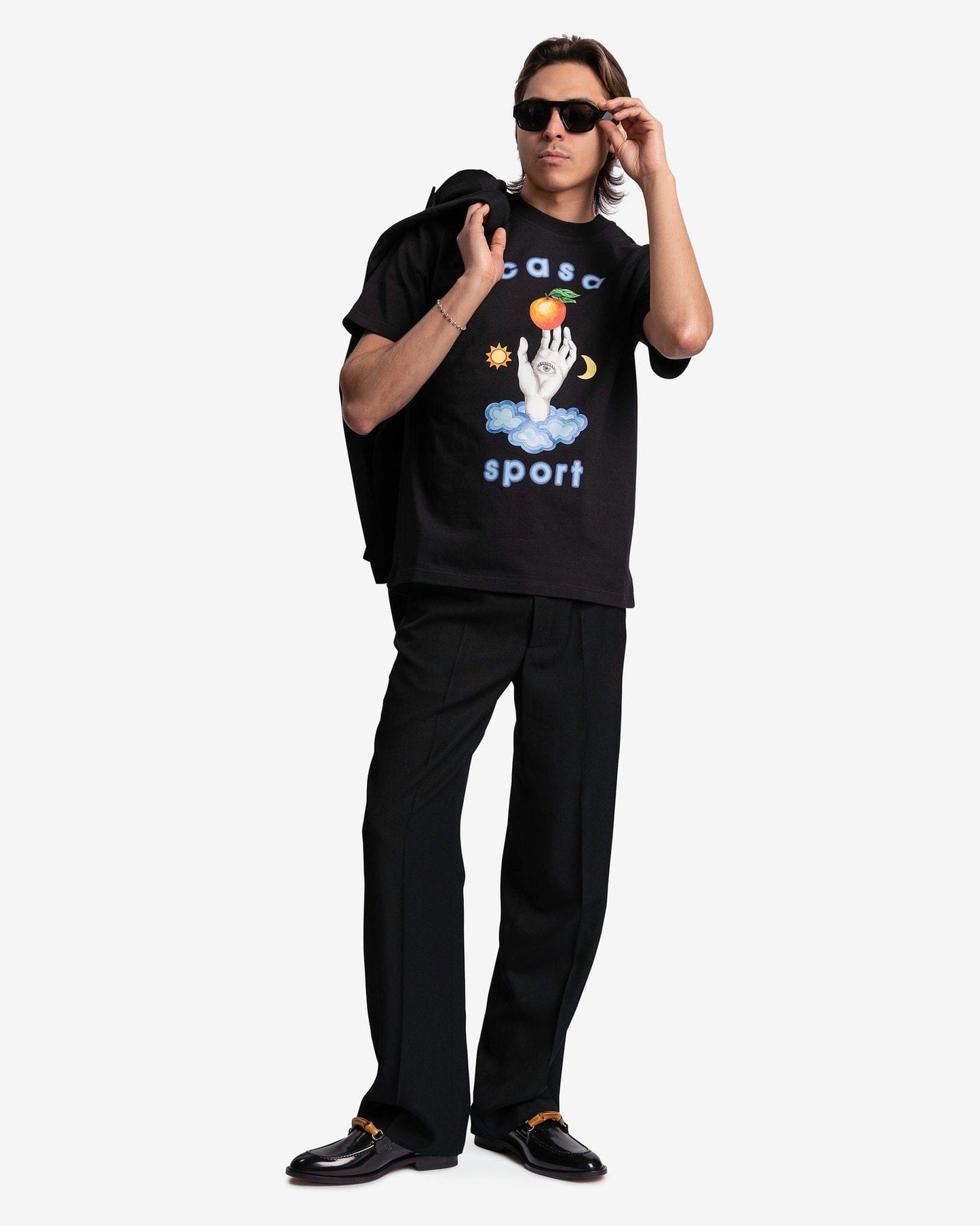 Casablanca Men's T-Shirts Casa Talisman T-Shirt in Black