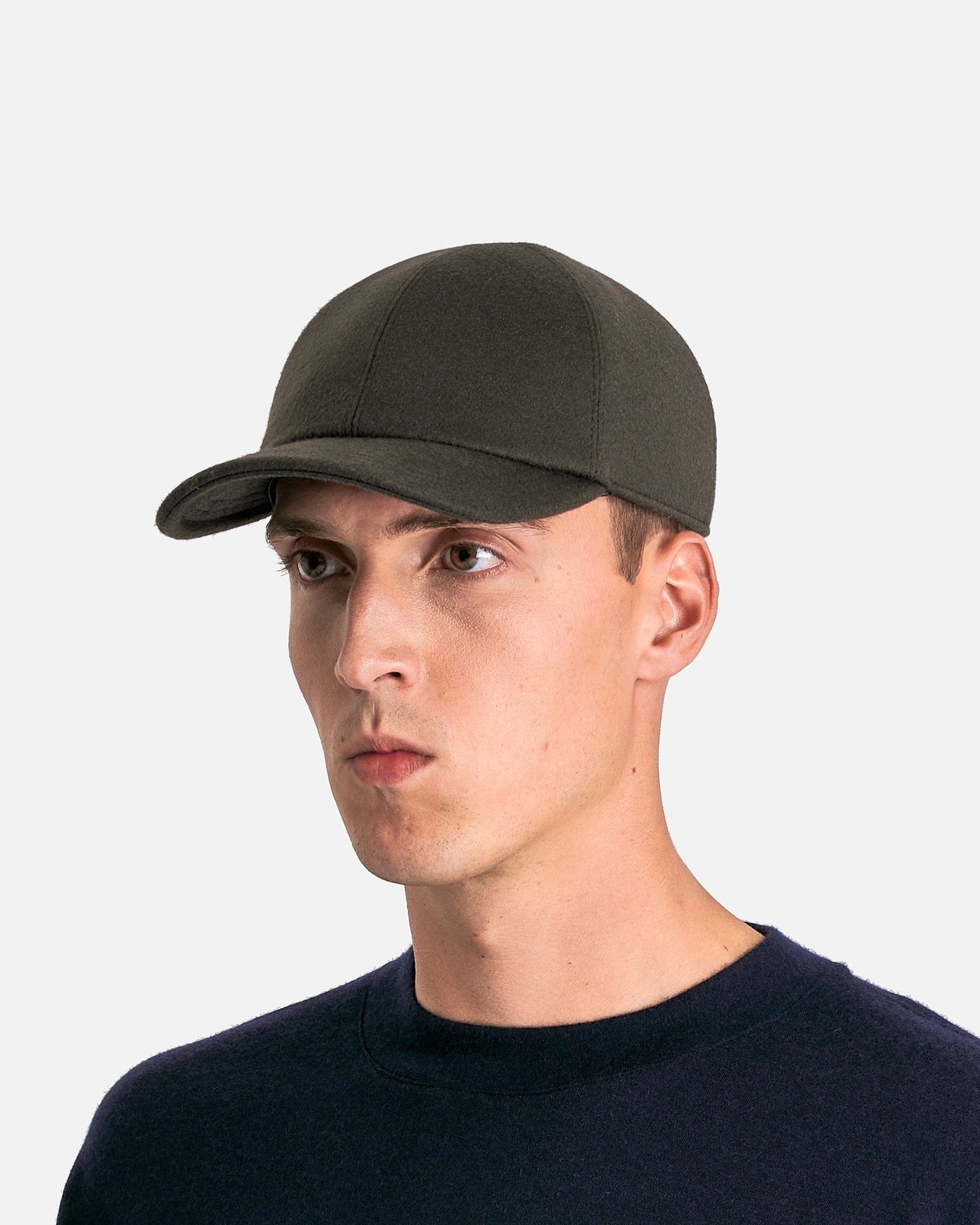 The Row Men's Hats Caspian Hat in Cashmere Black