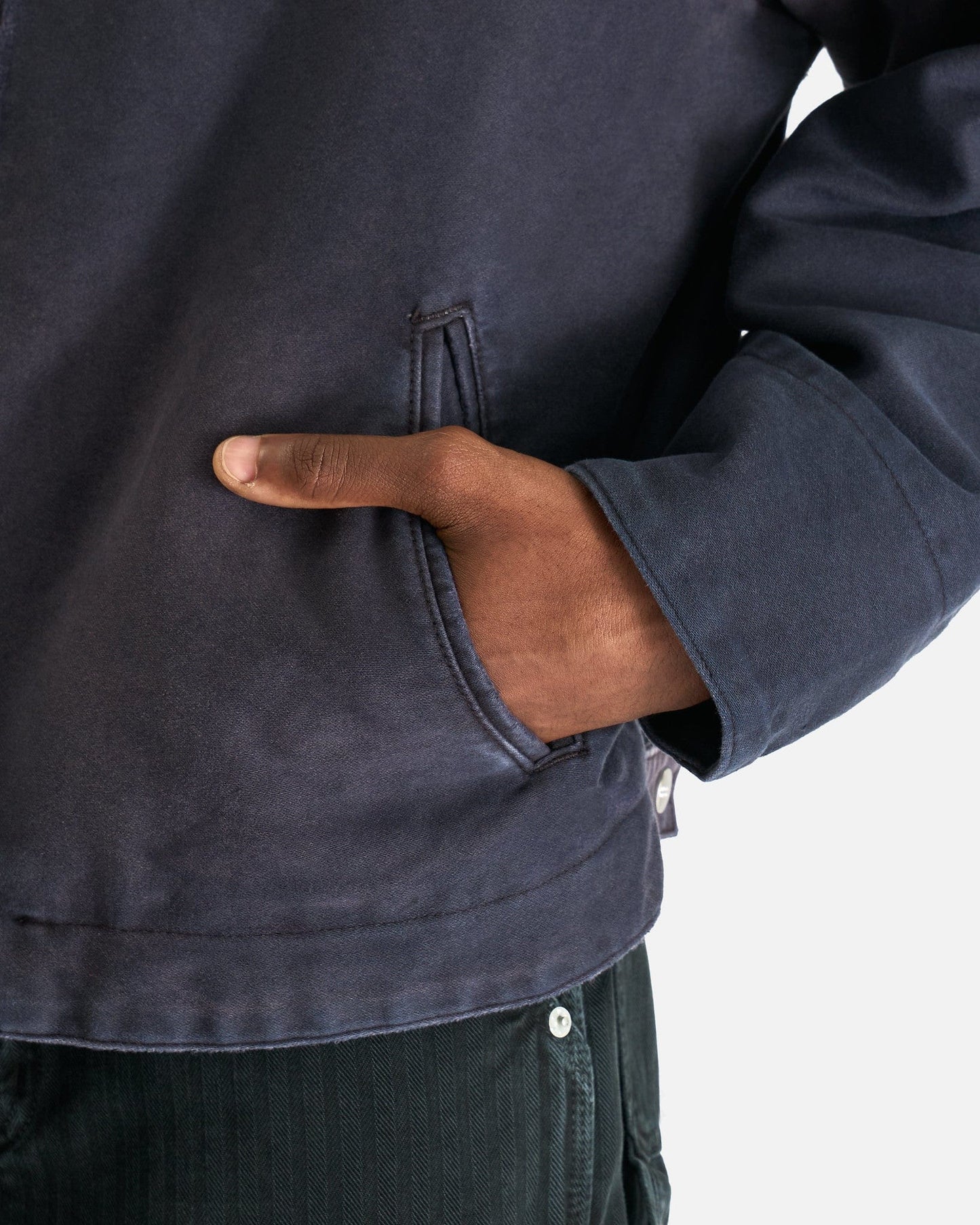 Enfants Riches Deprimes Men's Jackets Chapitre XXI Moleskin Work Jacket in Faded Purple