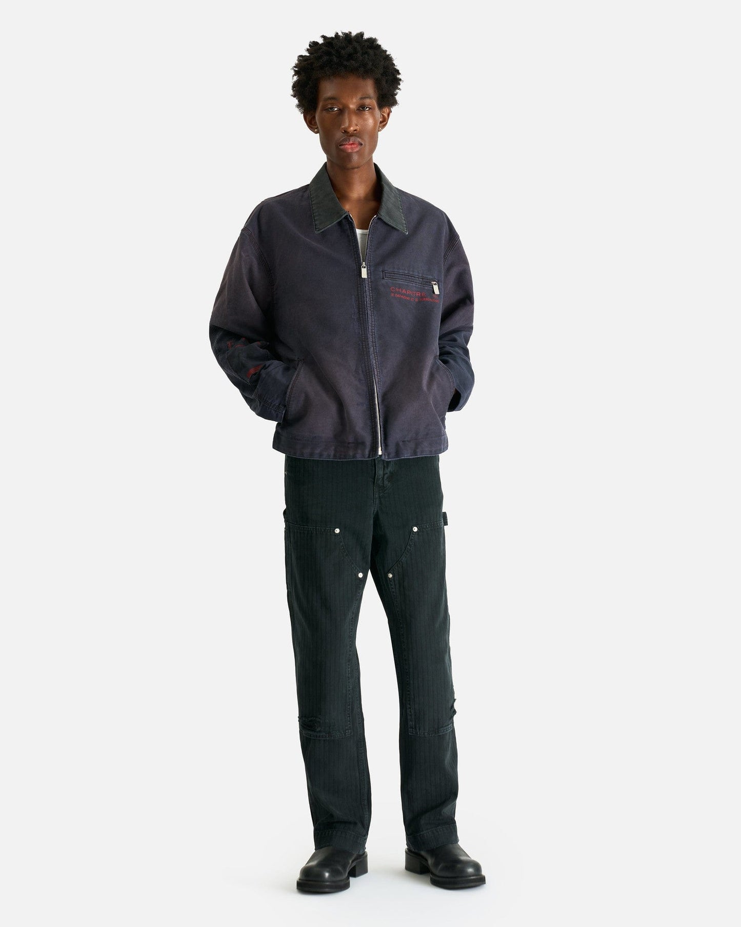 Enfants Riches Deprimes Men's Jackets Chapitre XXI Moleskin Work Jacket in Faded Purple