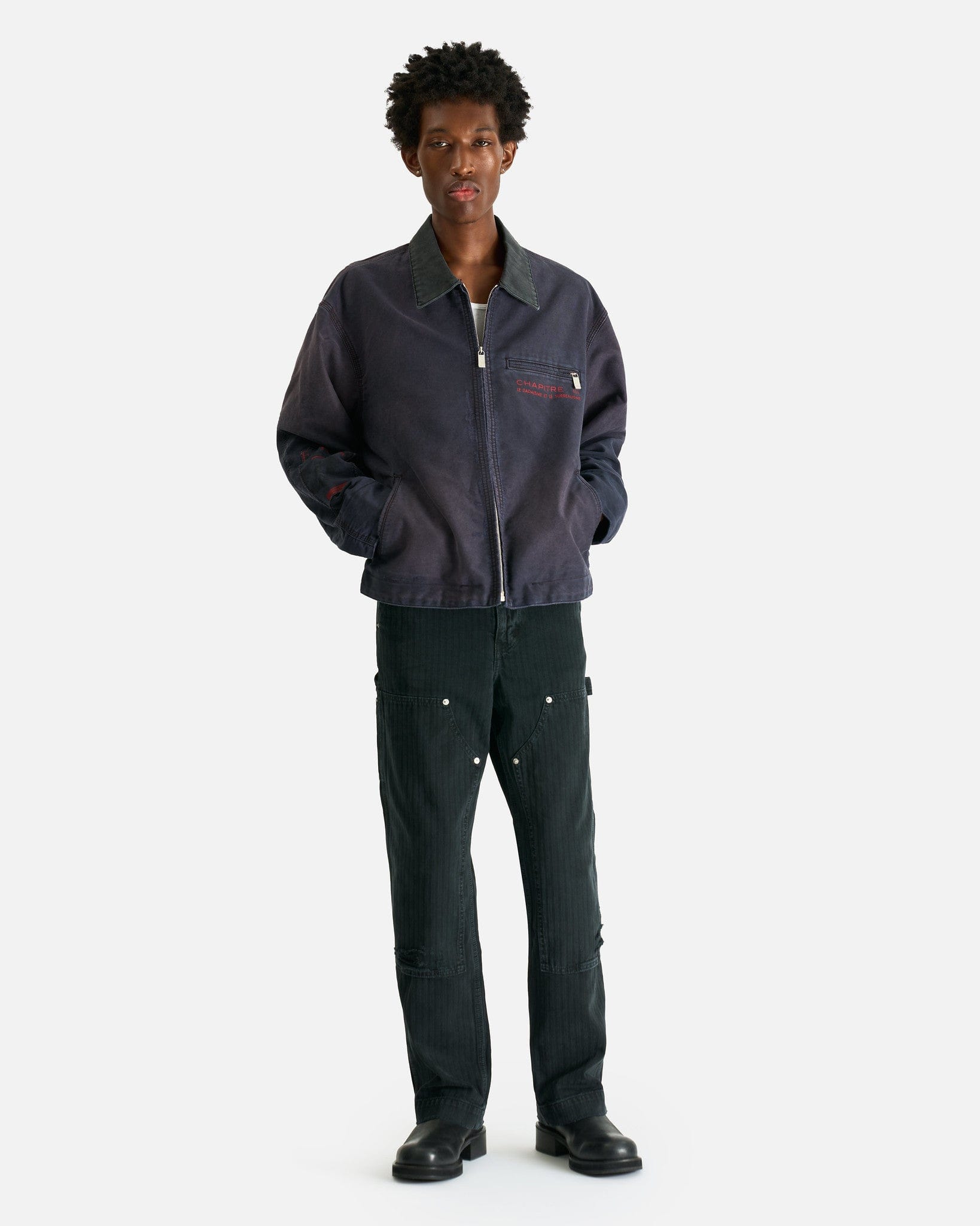 Enfants Riches Deprimes Men's Jackets Chapitre XXI Moleskin Work Jacket in Faded Purple