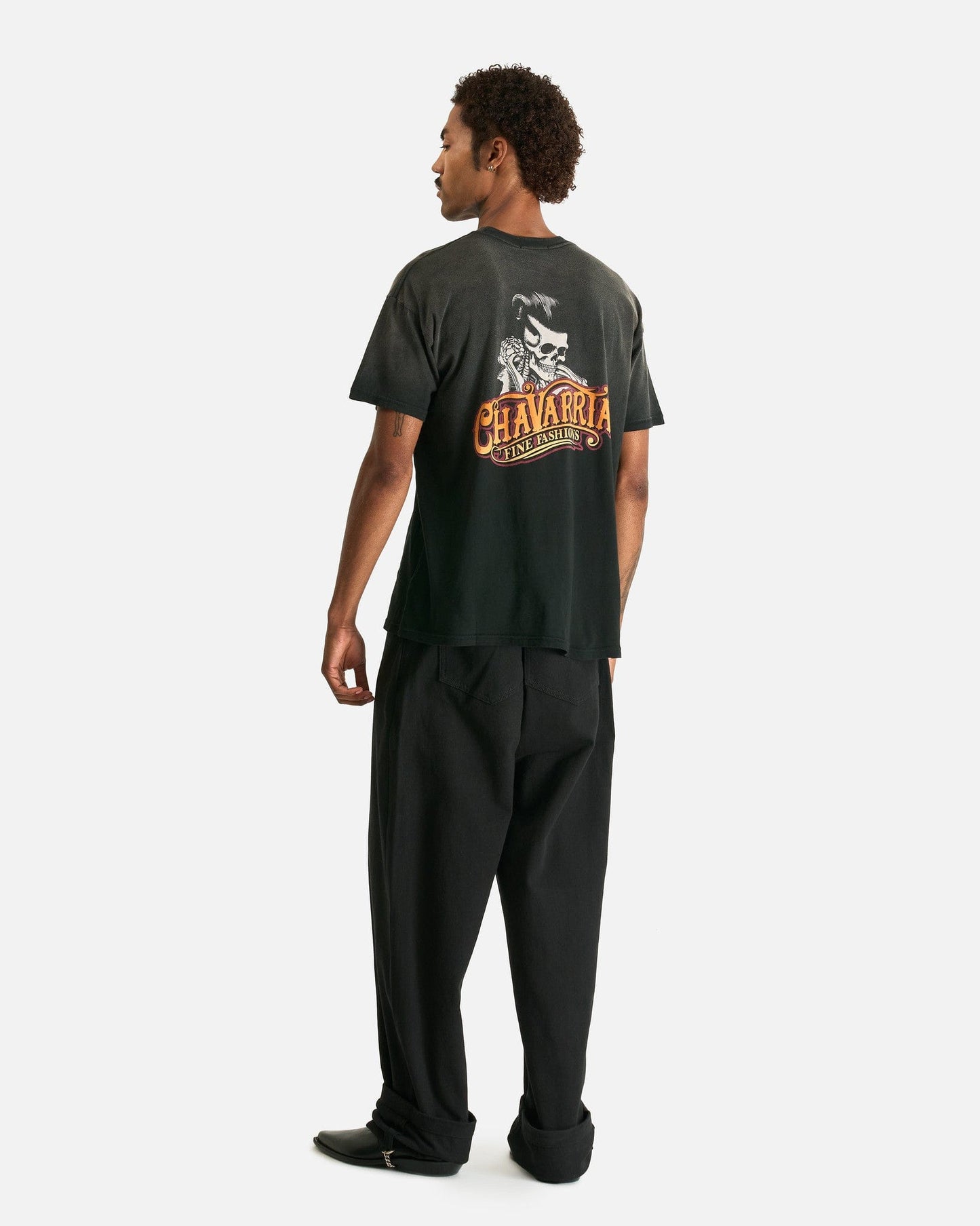 Willy Chavarria Men's T-Shirts Chavarria Pomade Easy Tee in Black