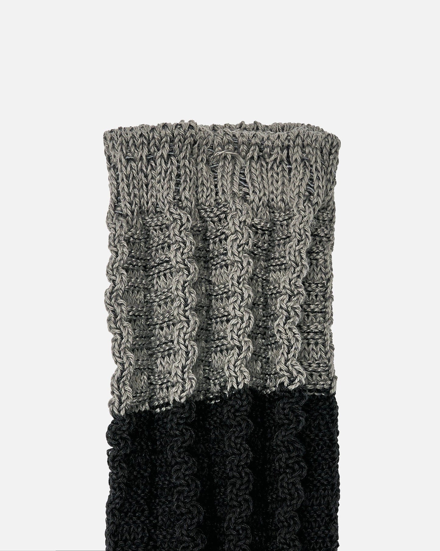Homme Plissé Issey Miyake Men's Socks OS Churros Socks in Black/Gray