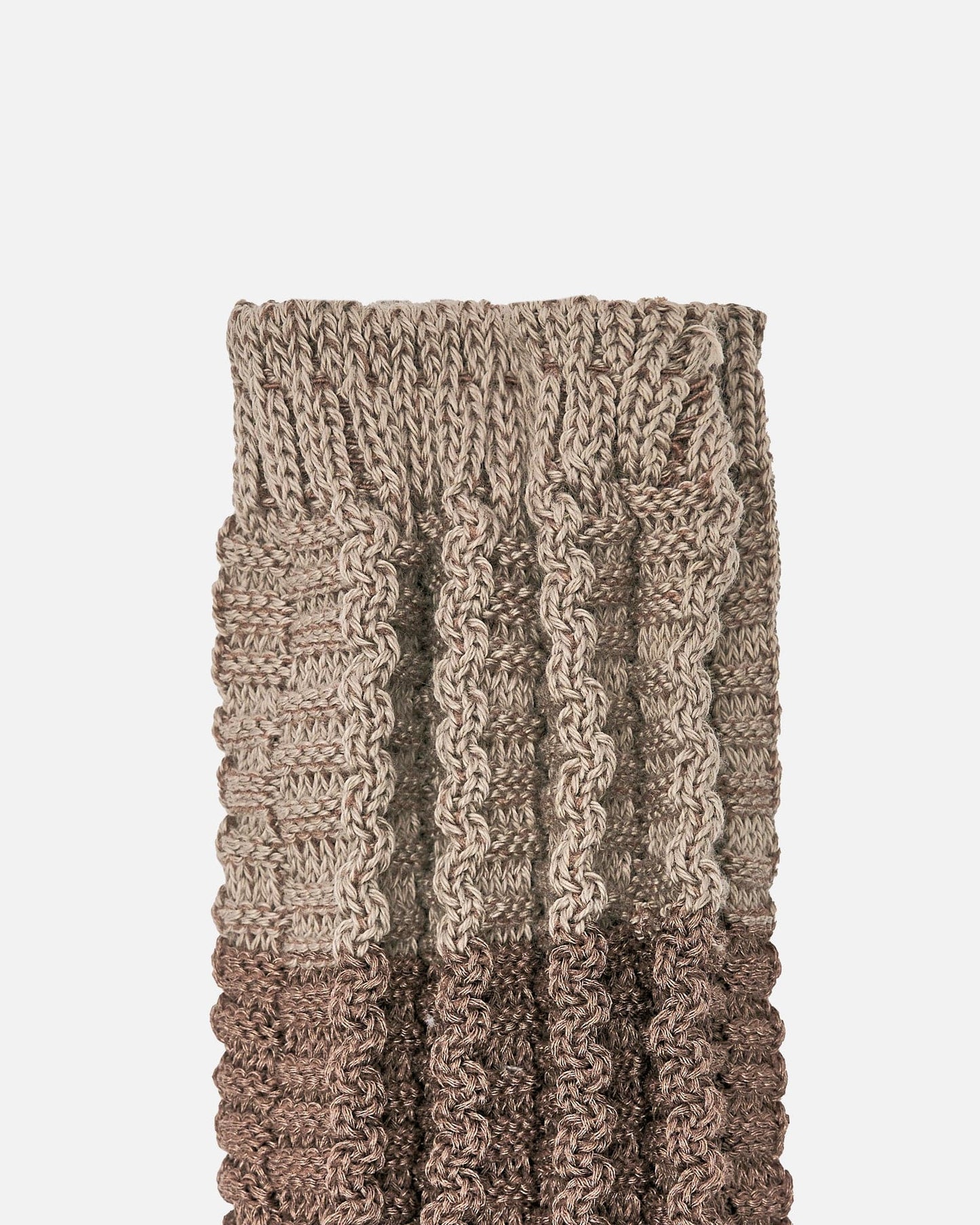 Homme Plissé Issey Miyake Men's Socks OS Churros Socks in Taupe